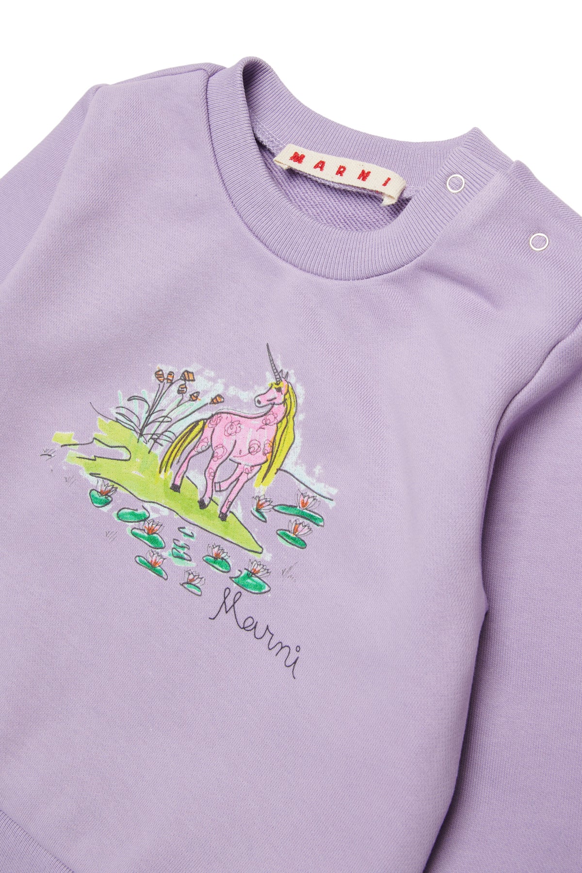 Crewneck sweatshirt with printed logo