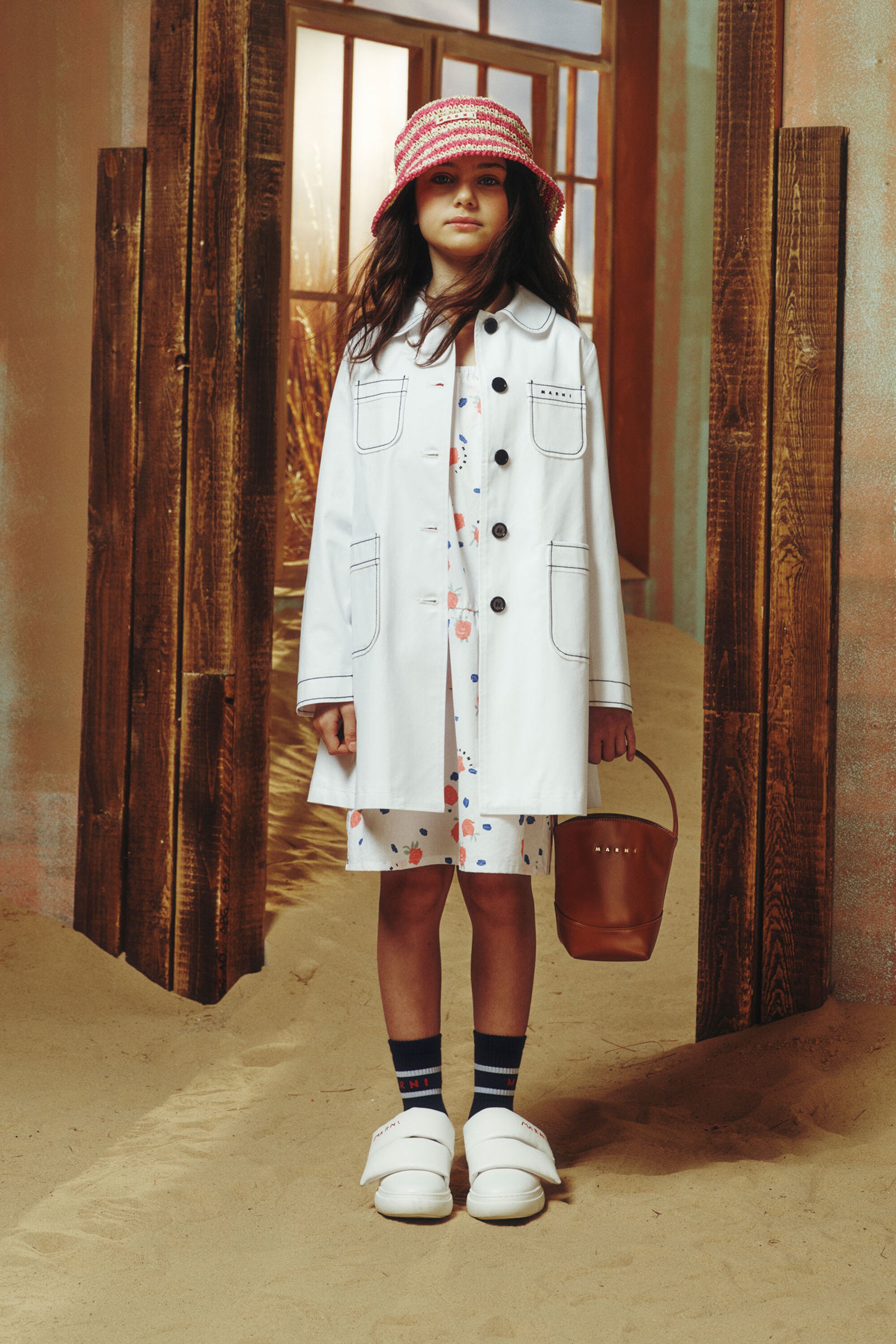 Jacket with printed logo