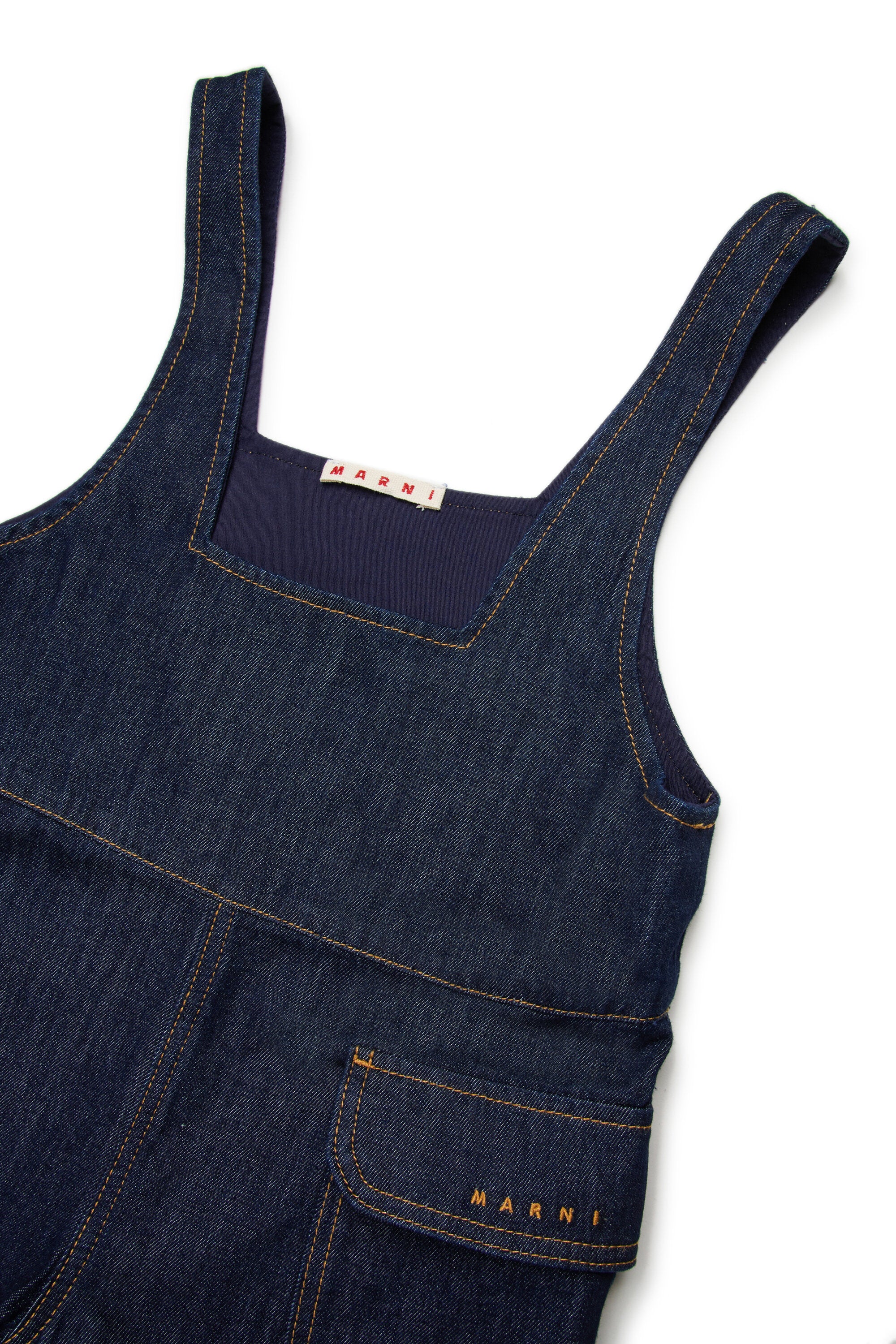 Short jumpsuit with logo