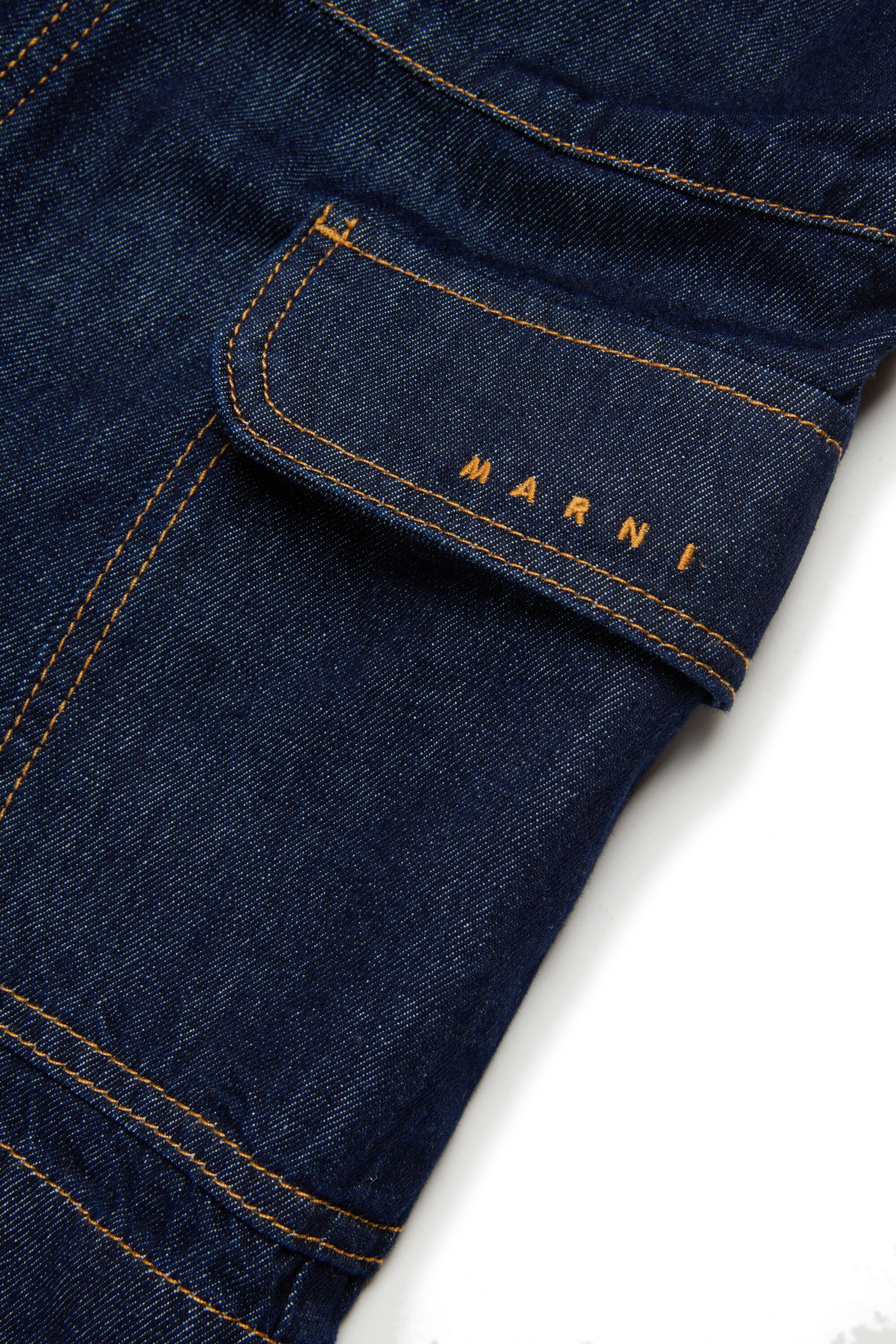 Short jumpsuit with logo