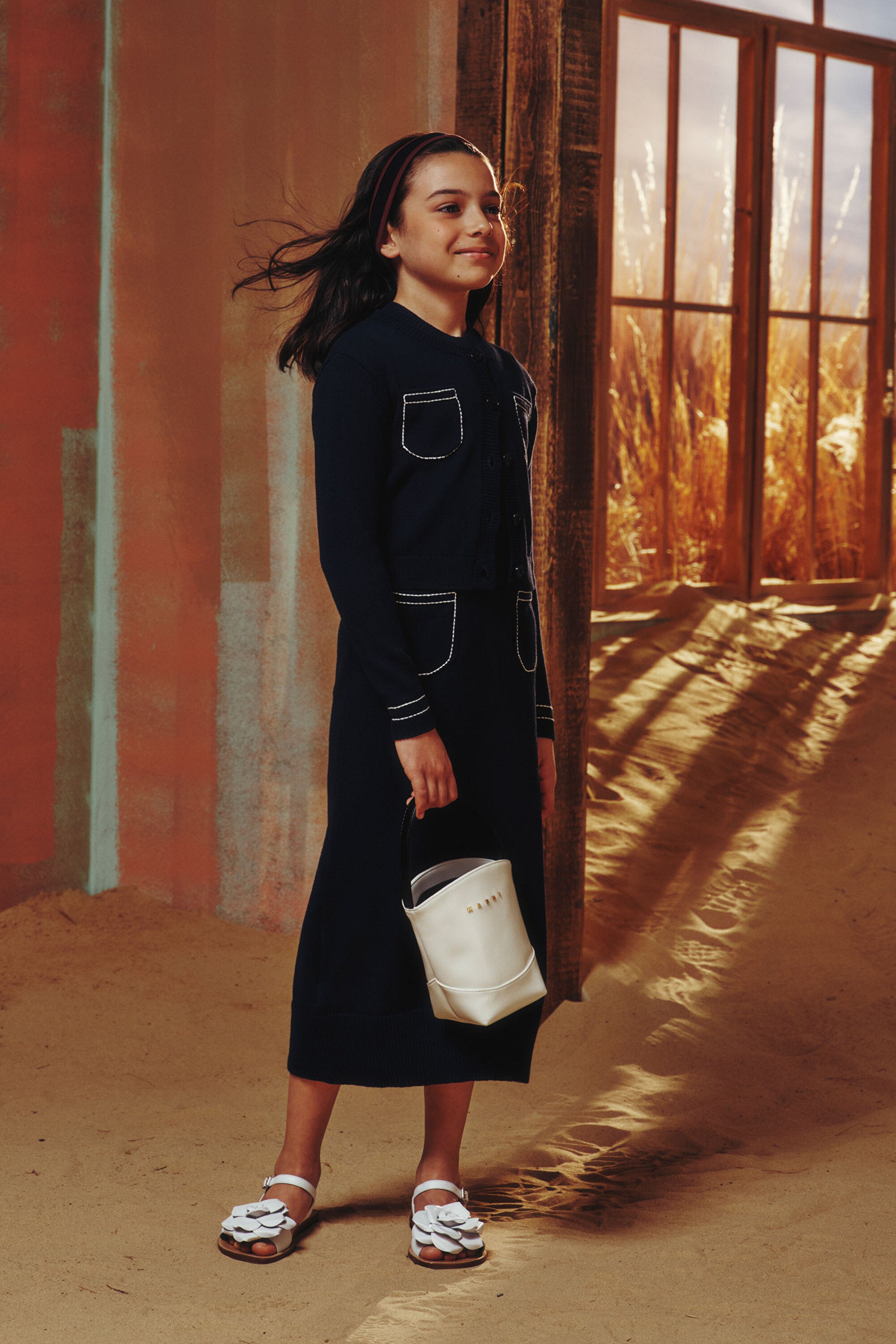 Knitted cardigan with logo