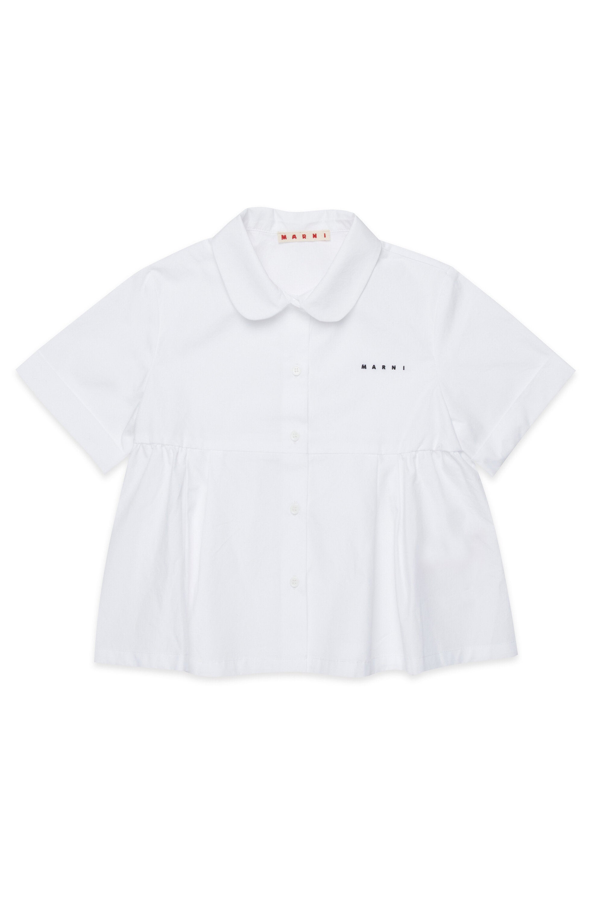 Short-sleeved shirt with logo
