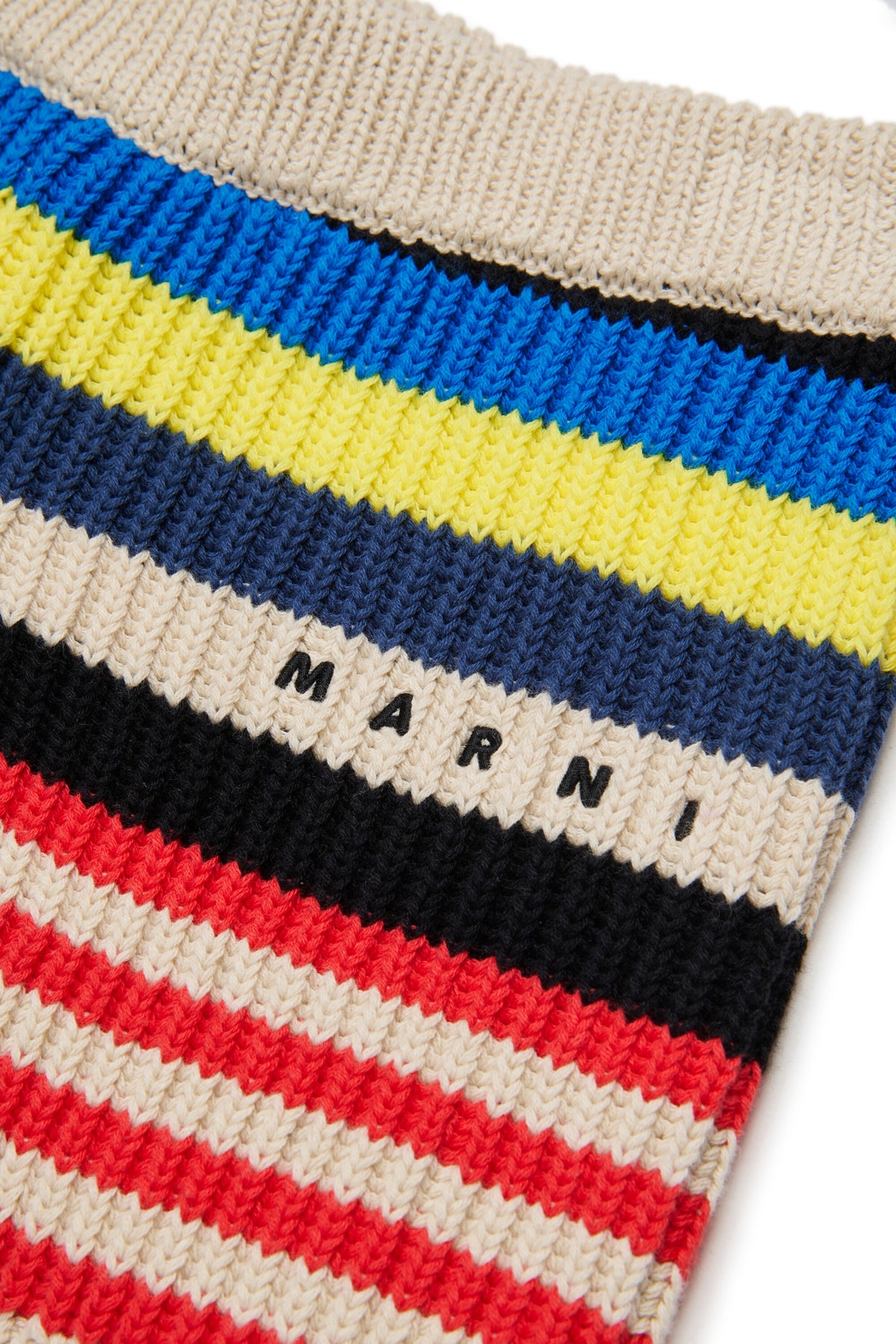 Knit shorts with logo