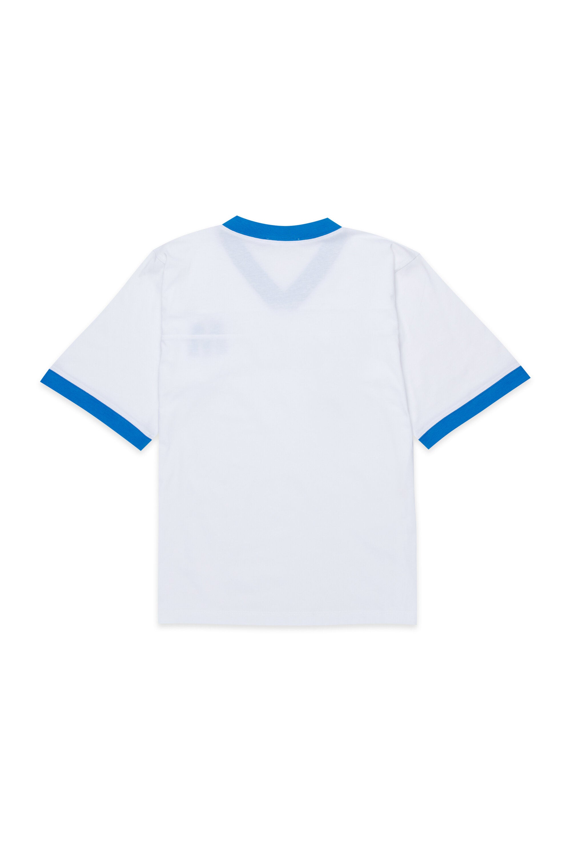 V-neck T-shirt with logo
