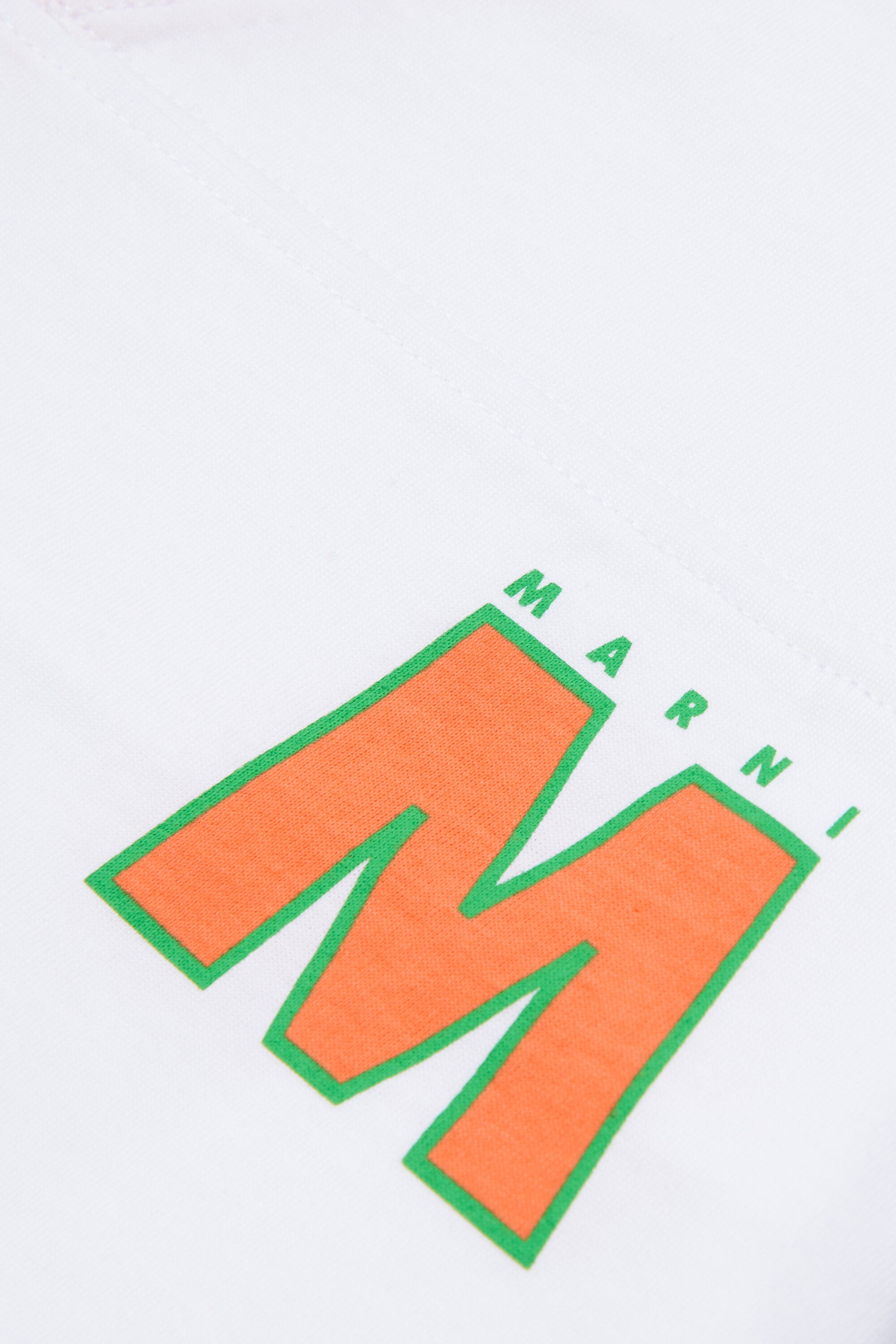 V-neck T-shirt with logo