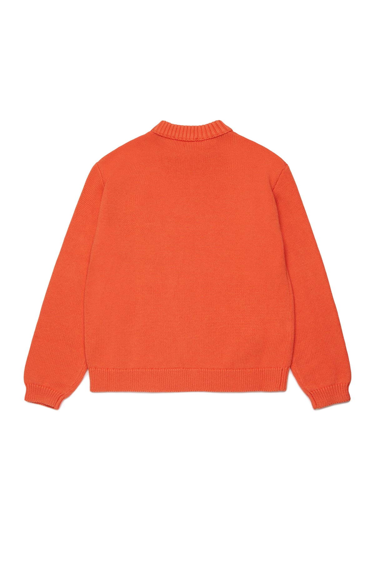 Crew neck pullover with chest pocket and logo