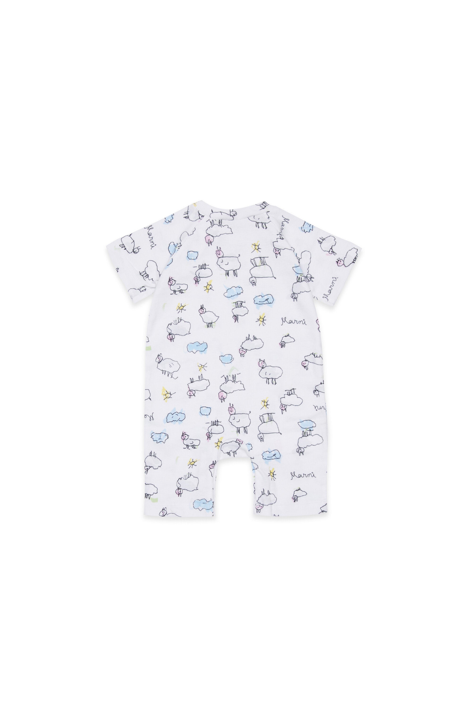 Baby set with lamb print