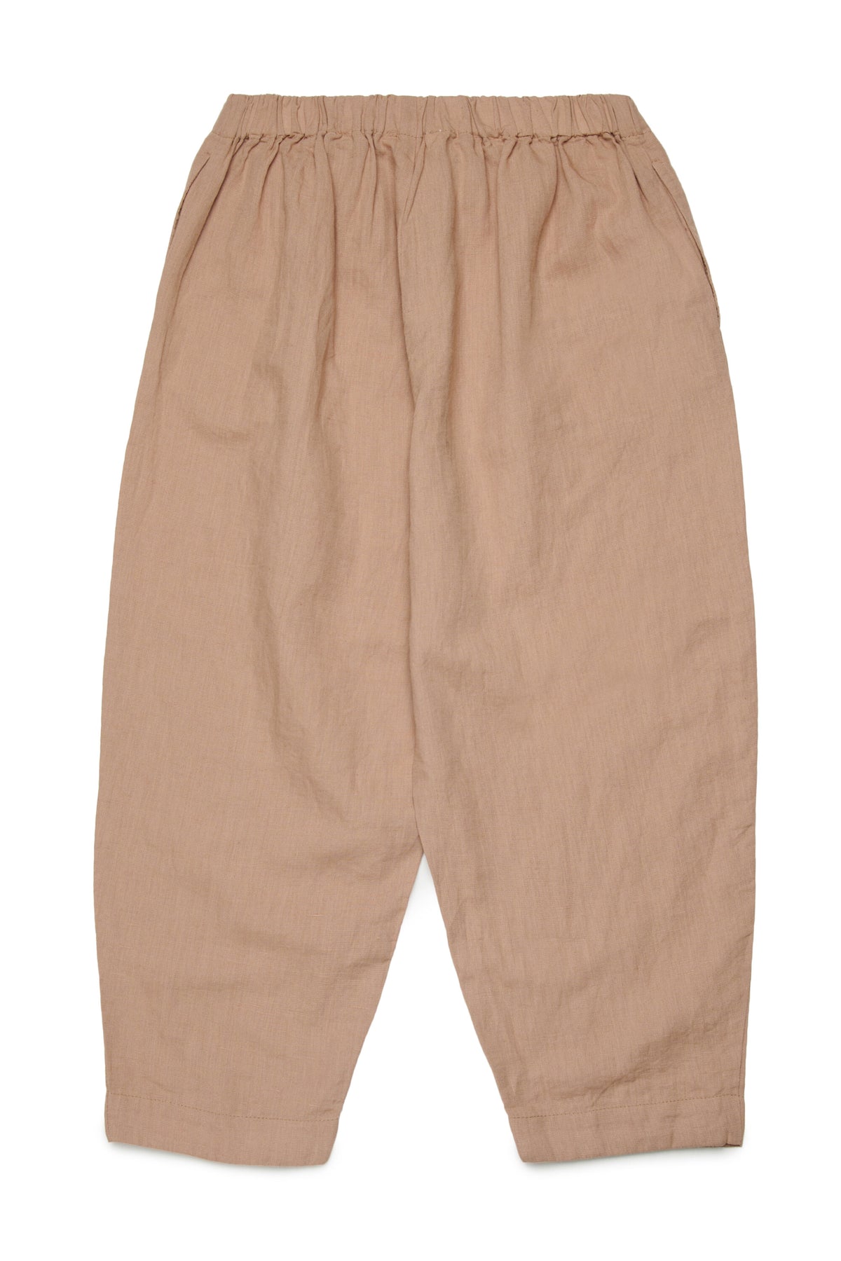 Pants with embroidered logo