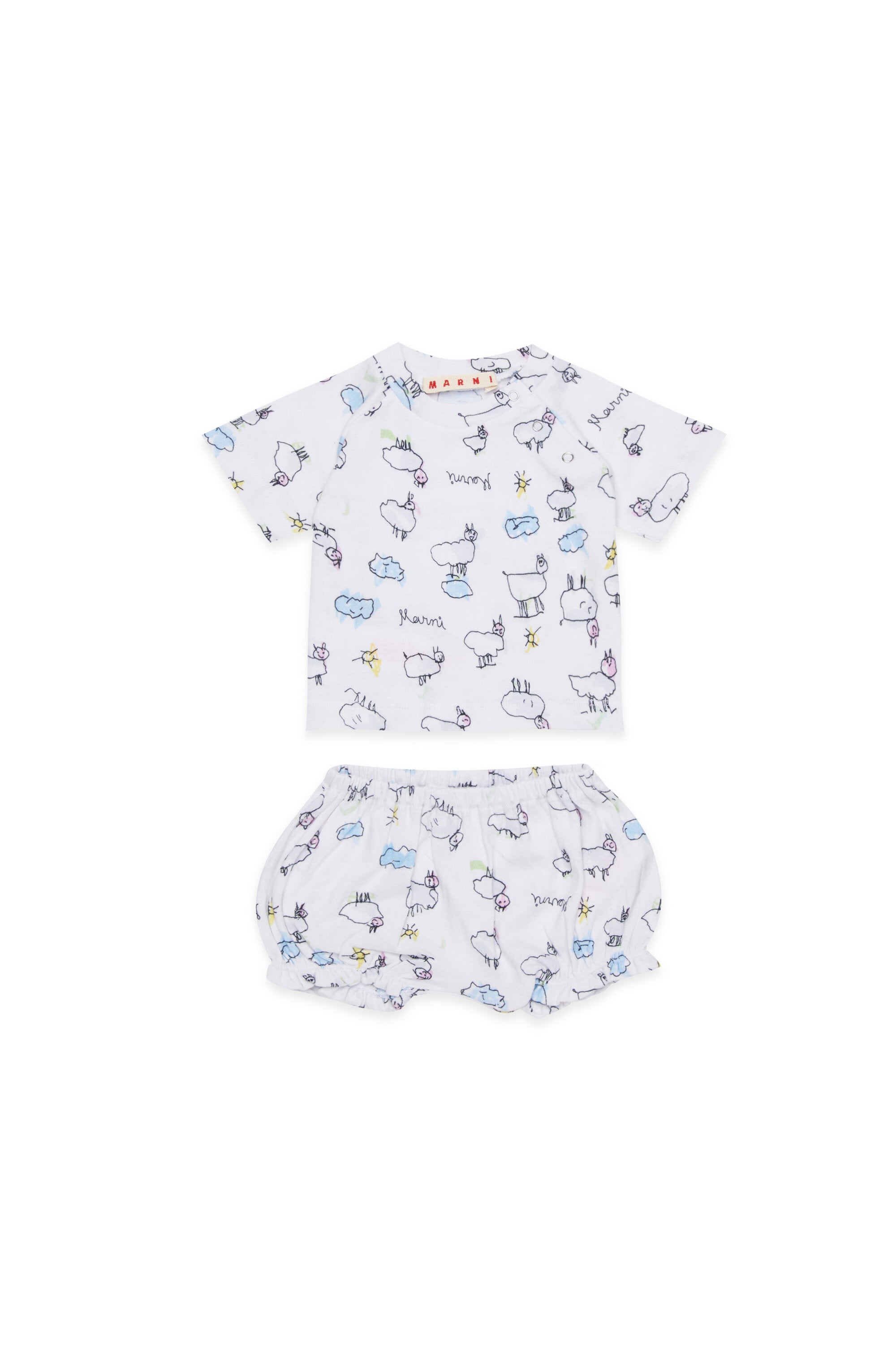 Newborn set with all-over print