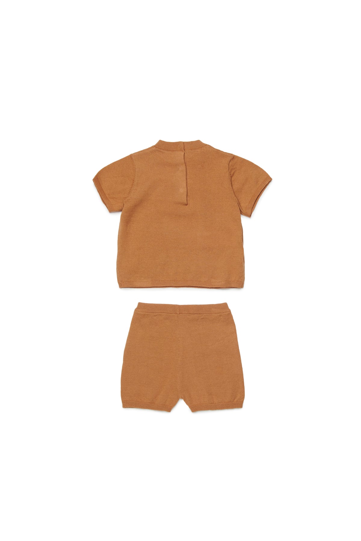 Baby jumpsuit with giraffe in jacquard fabric