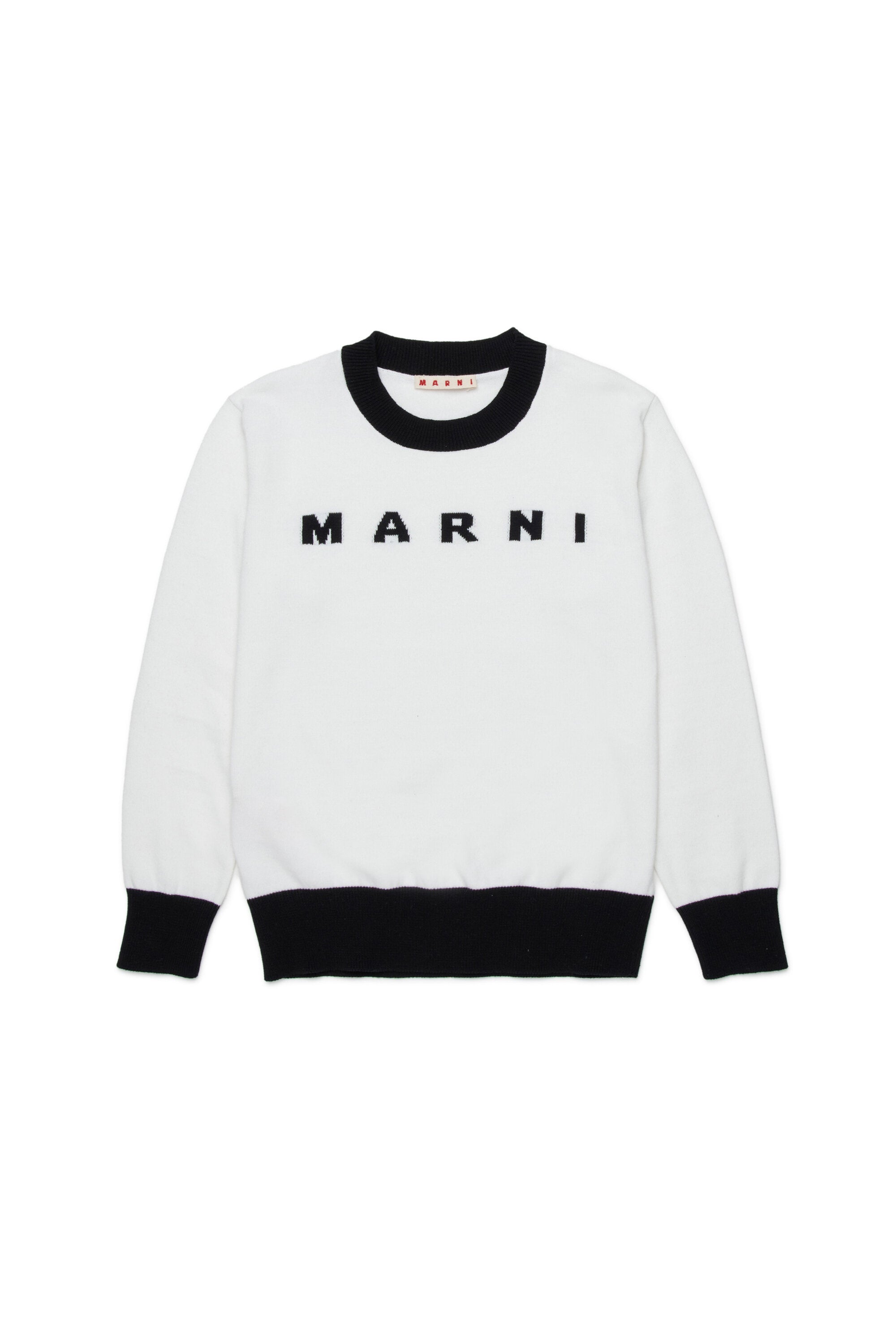 Crew-neck pullover with logo