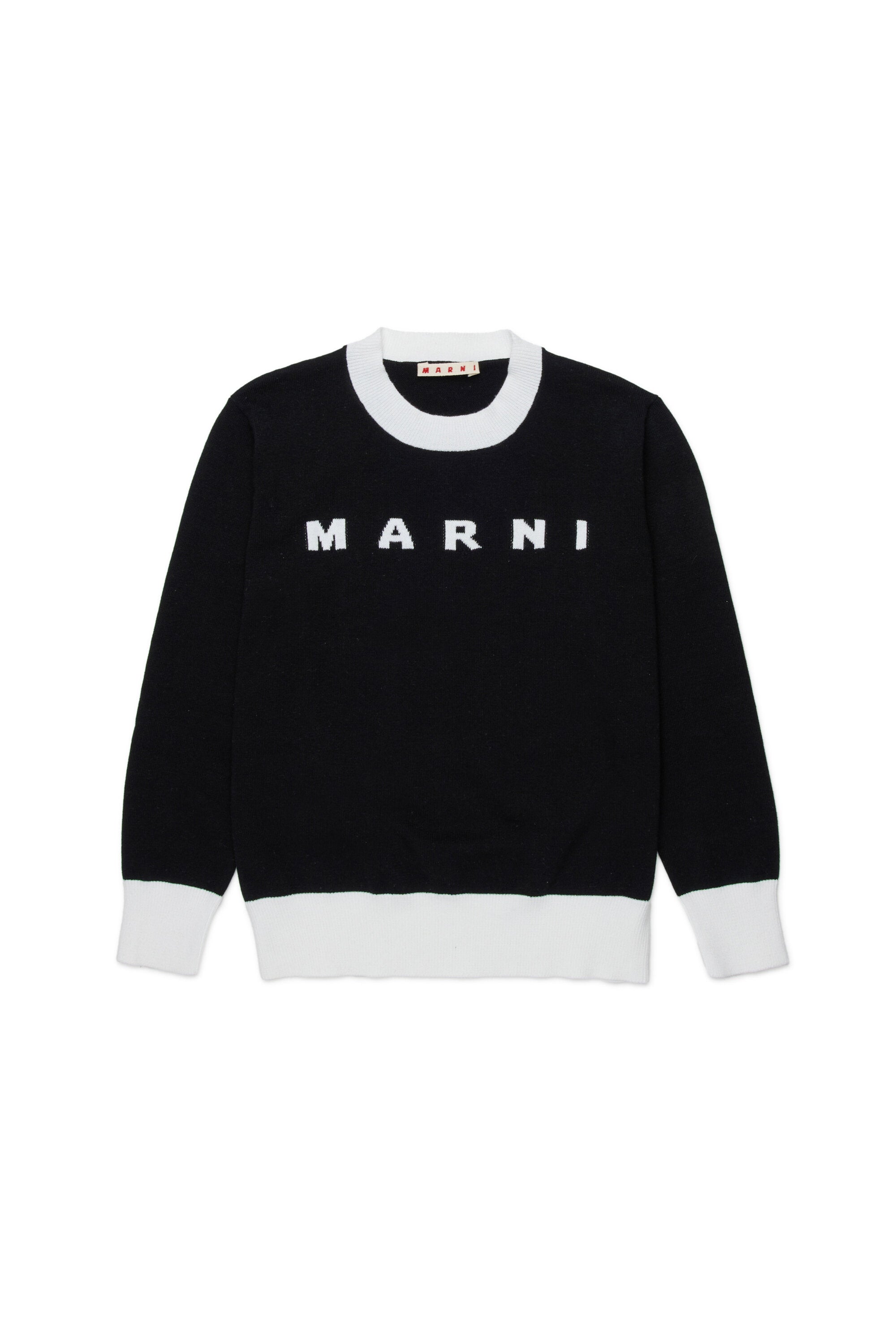 Crew-neck pullover with logo