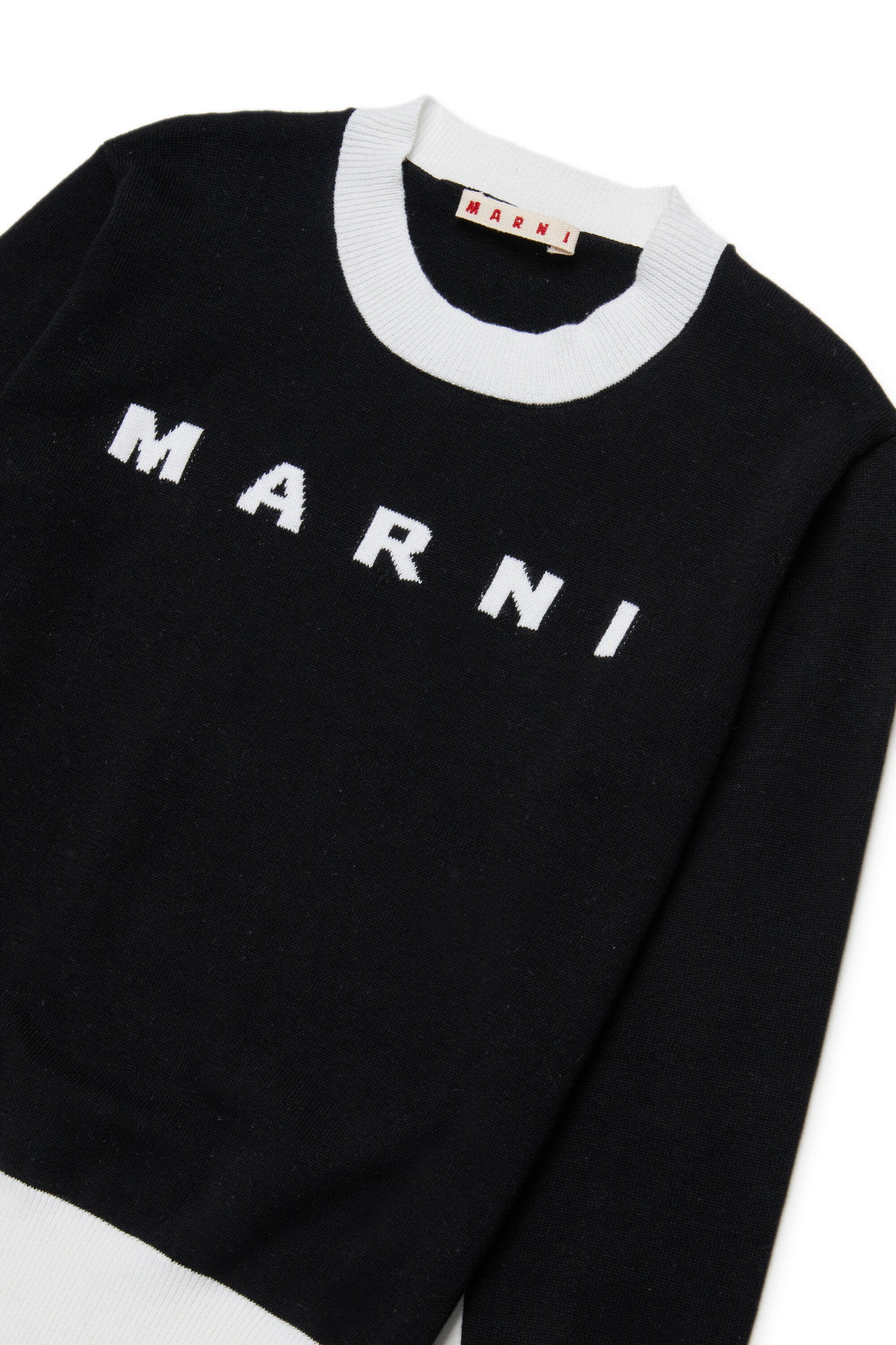 Crew-neck pullover with logo