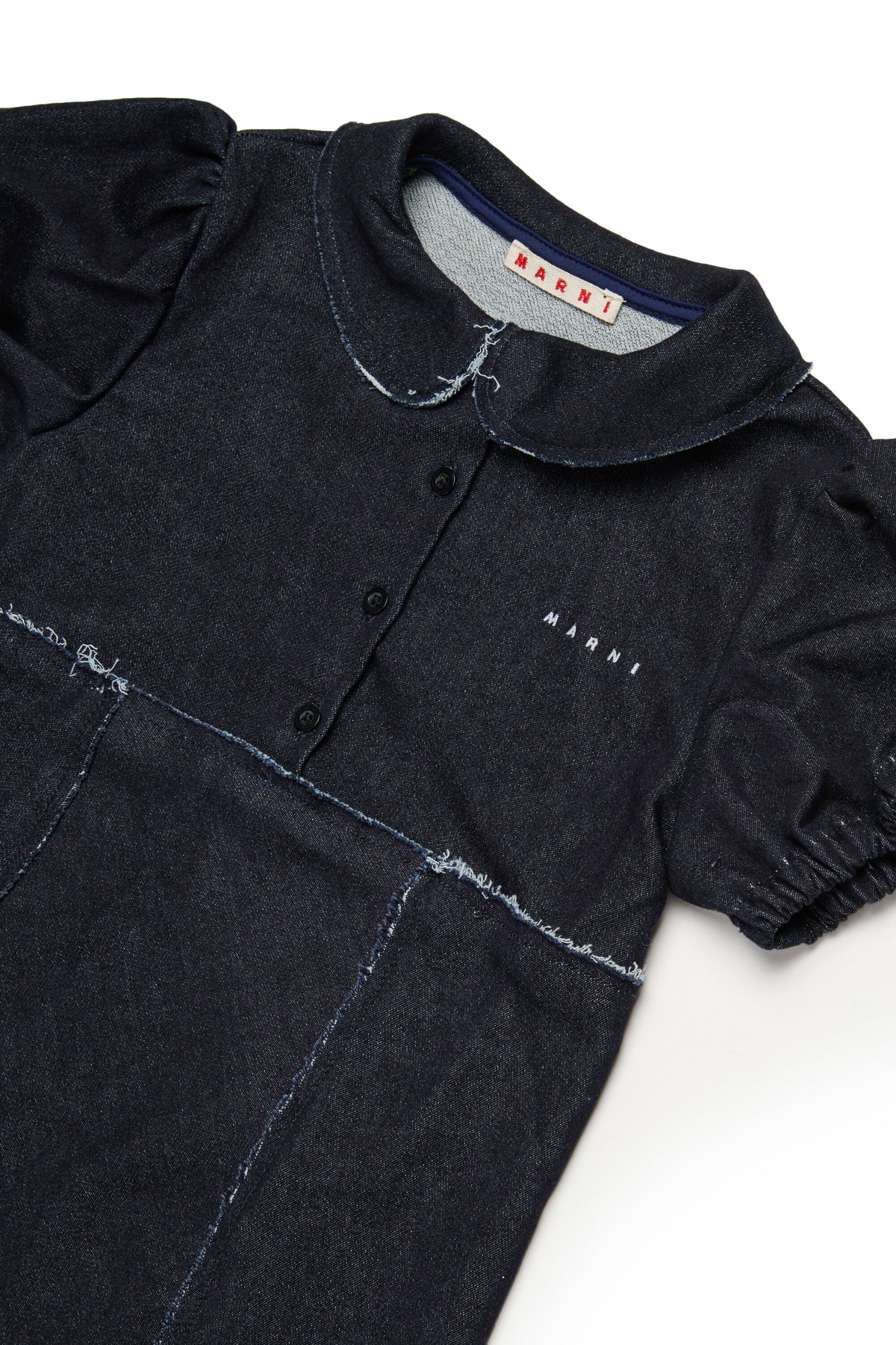 Short-sleeve denim shirt