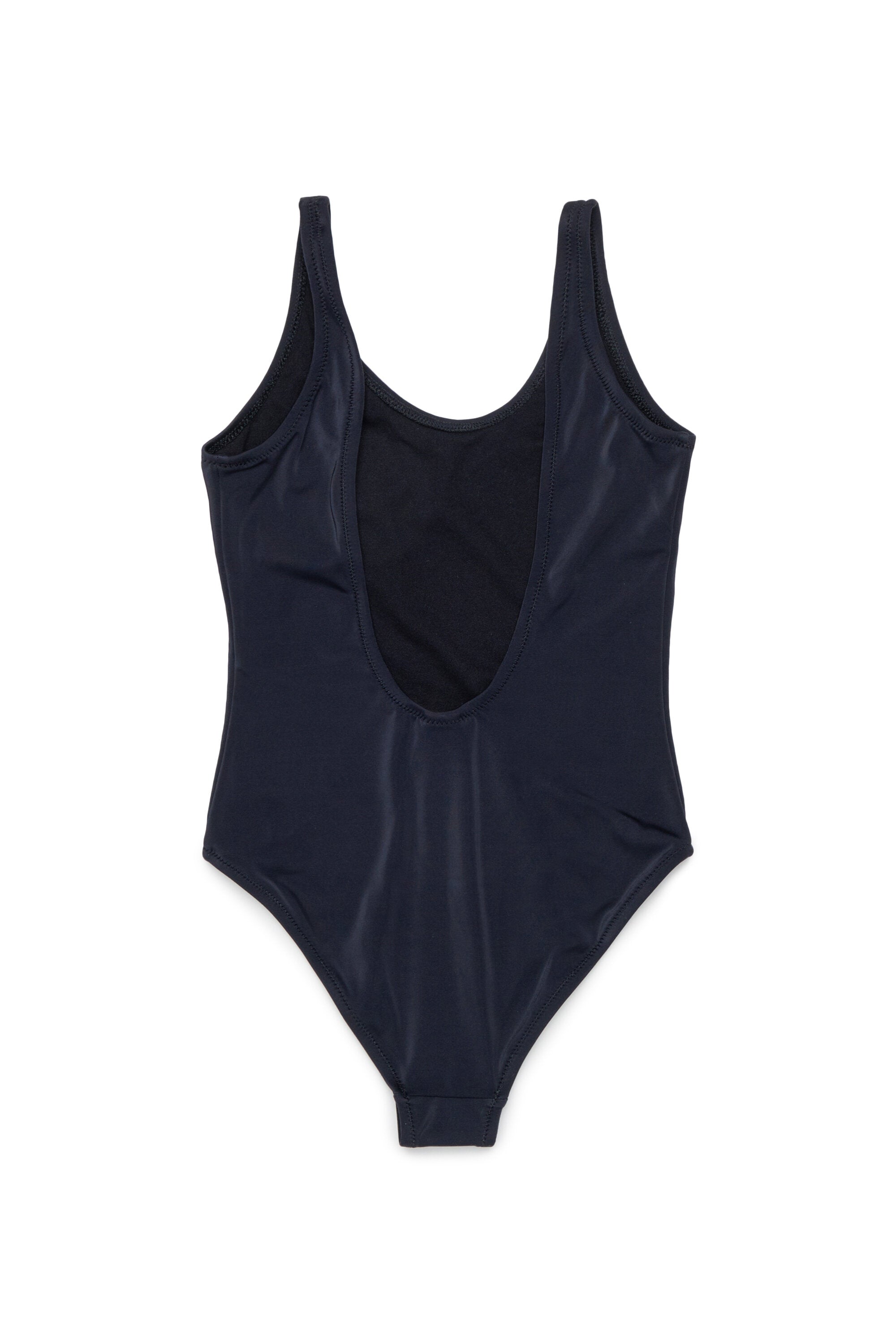 One-piece swimsuit with logo