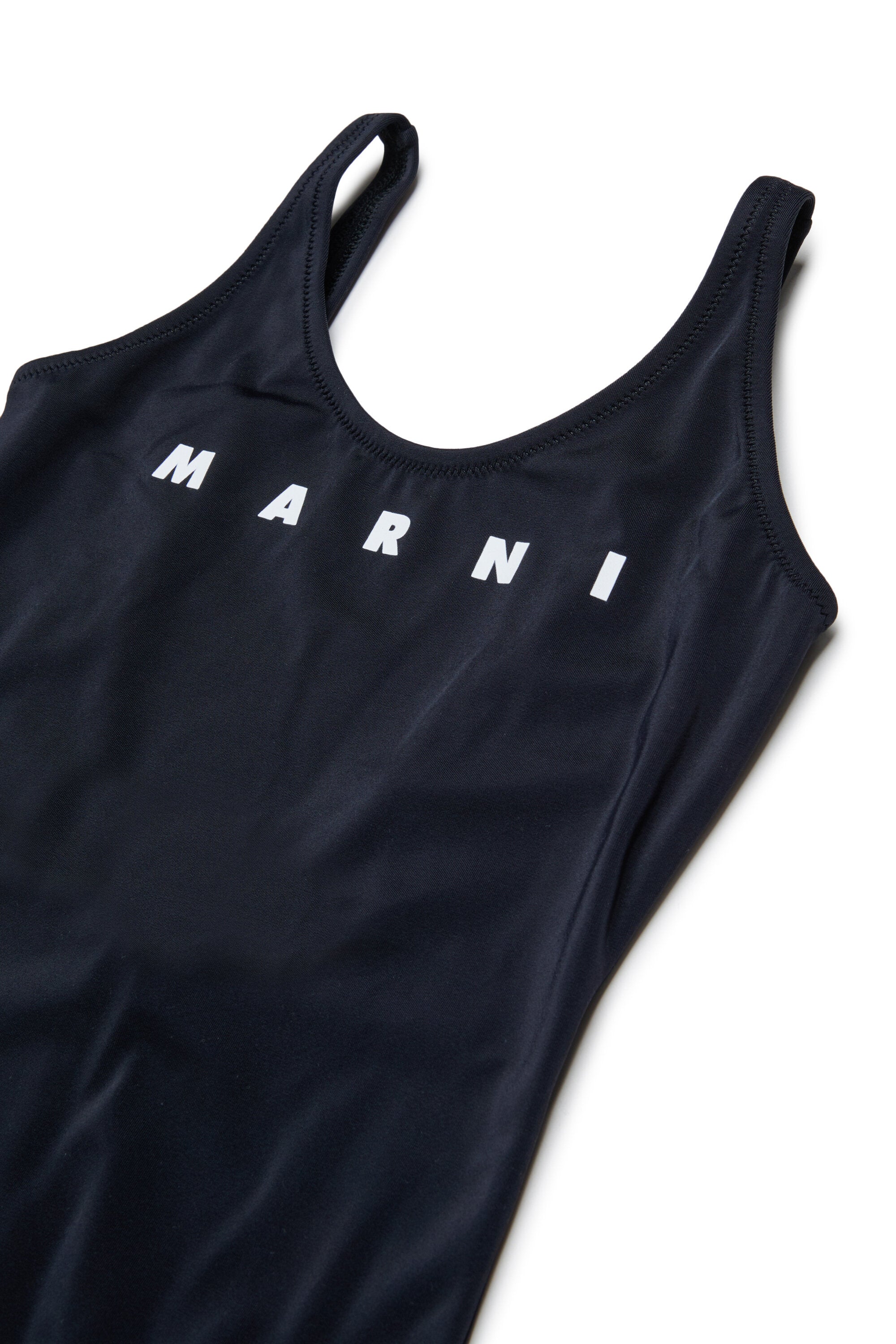 One-piece swimsuit with logo