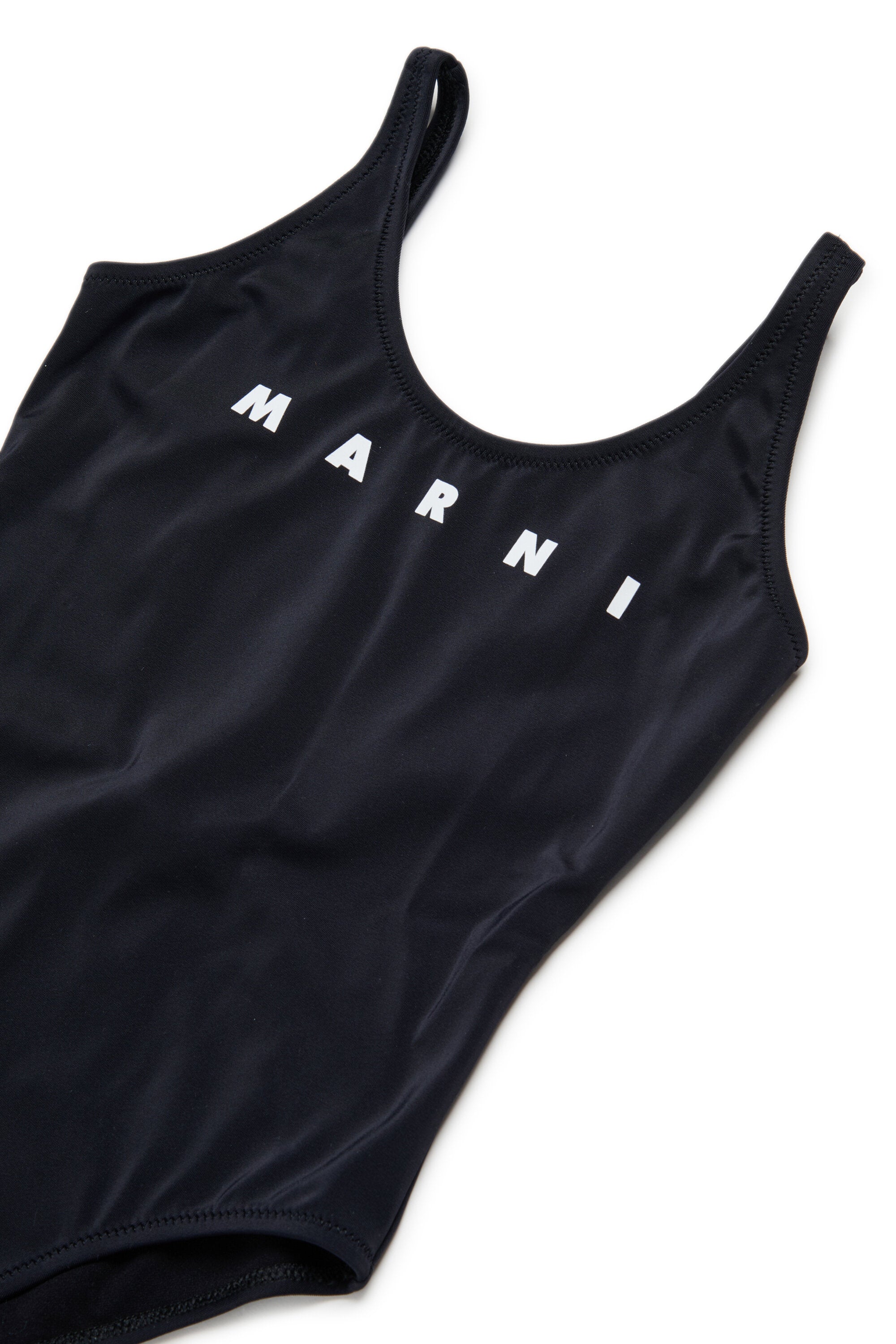 One-piece swimsuit with logo