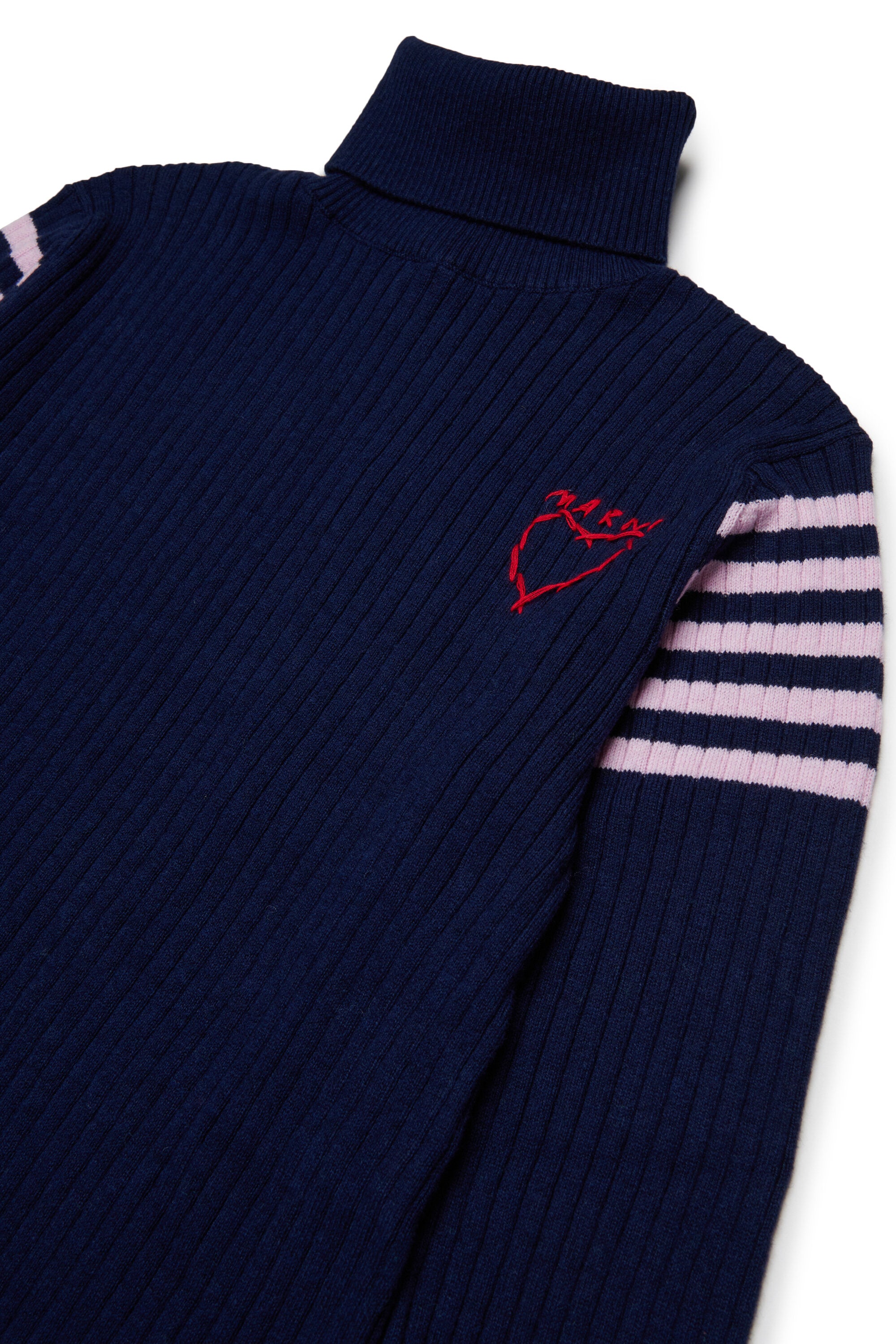 Long-sleeved dress with logo
