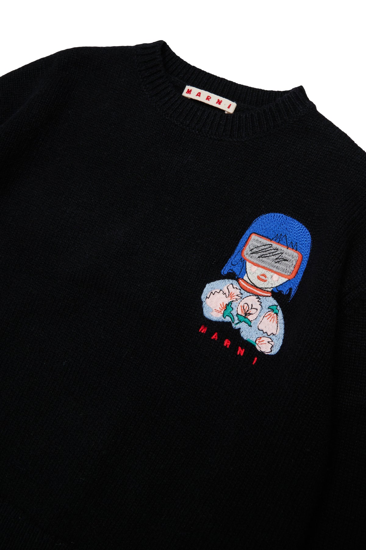 Crewneck pullover with logo