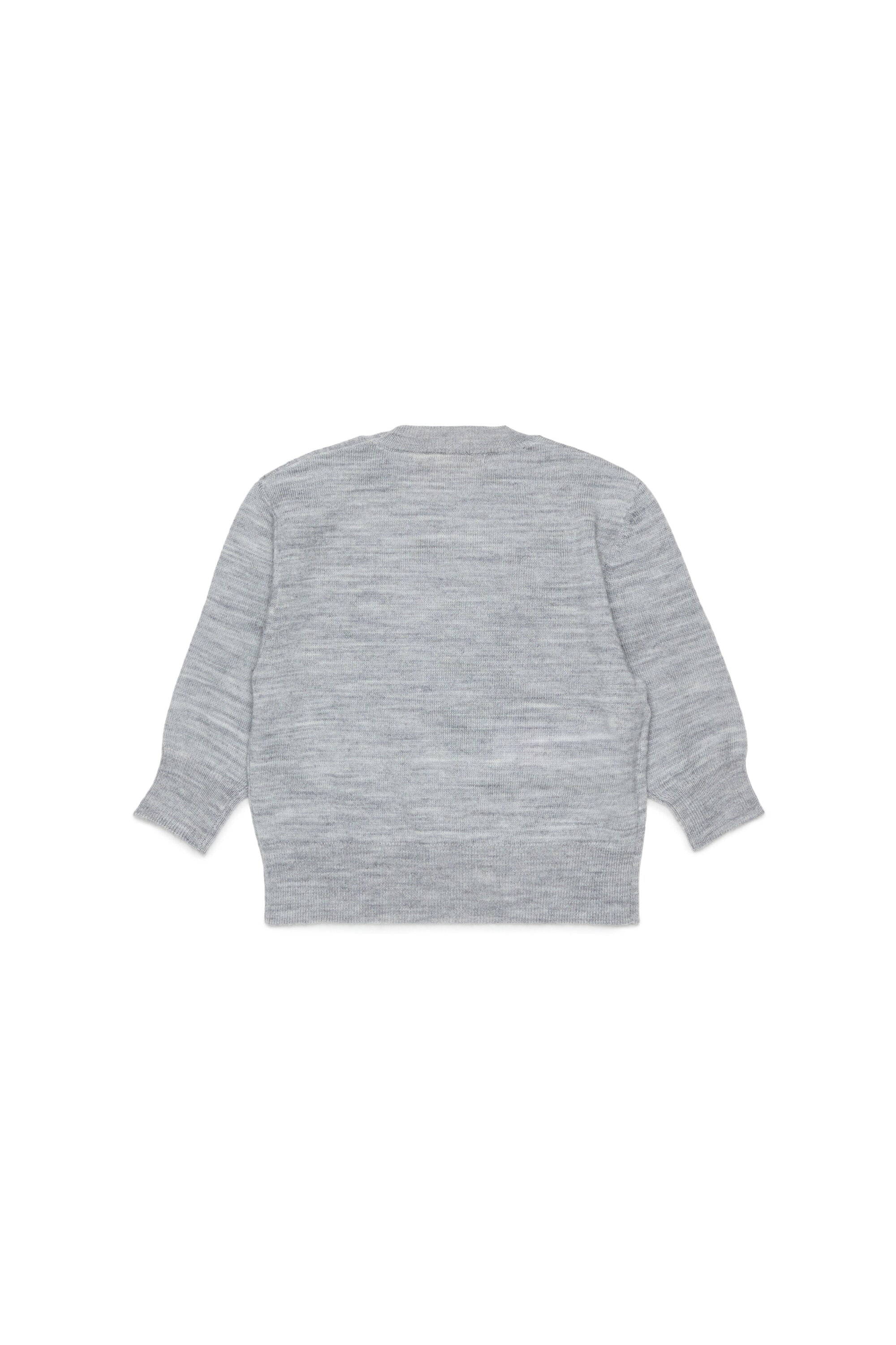 Crew-neck pullover with embroidered pattern