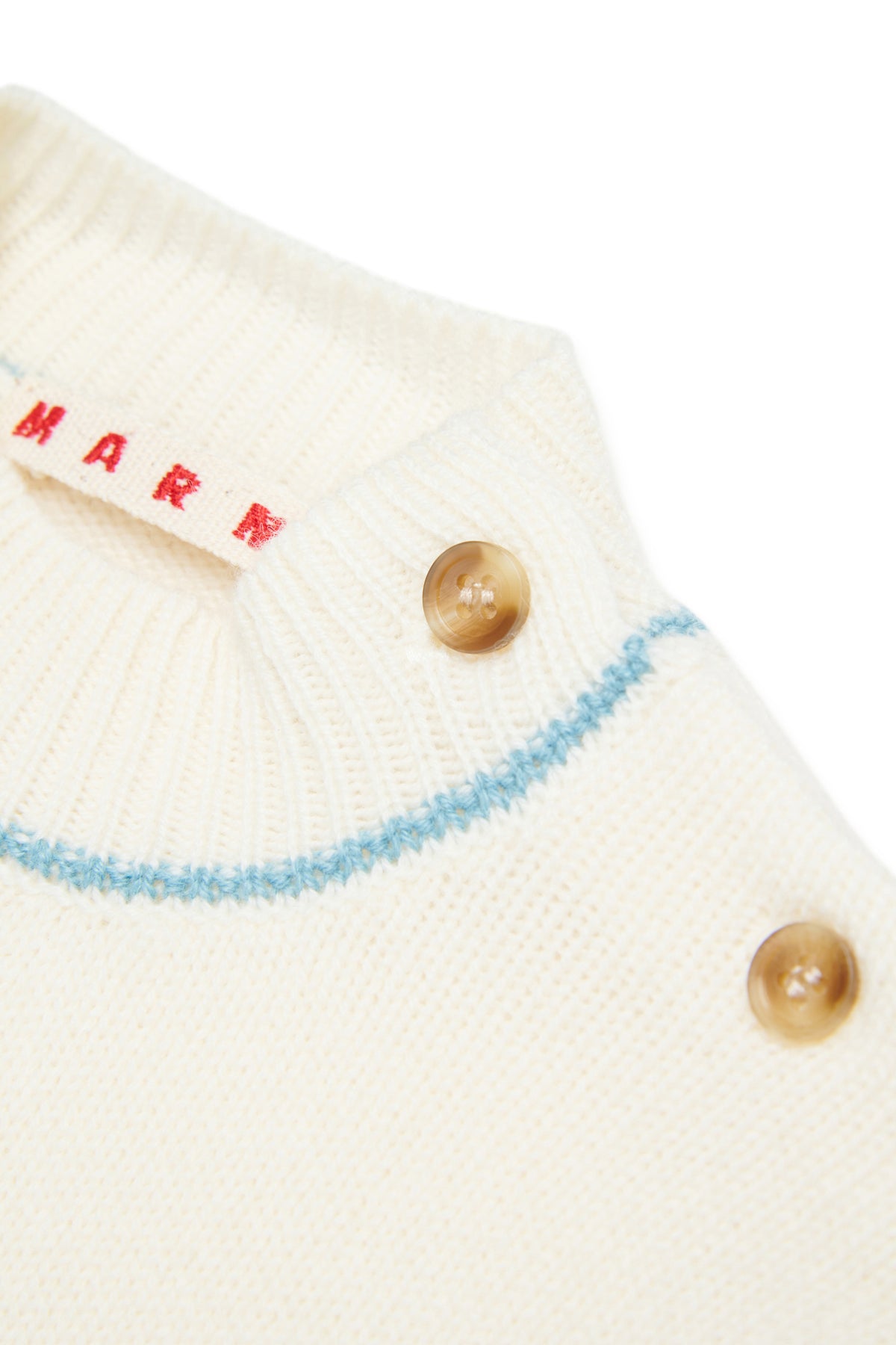Crew-neck pullover in wool and cashmere