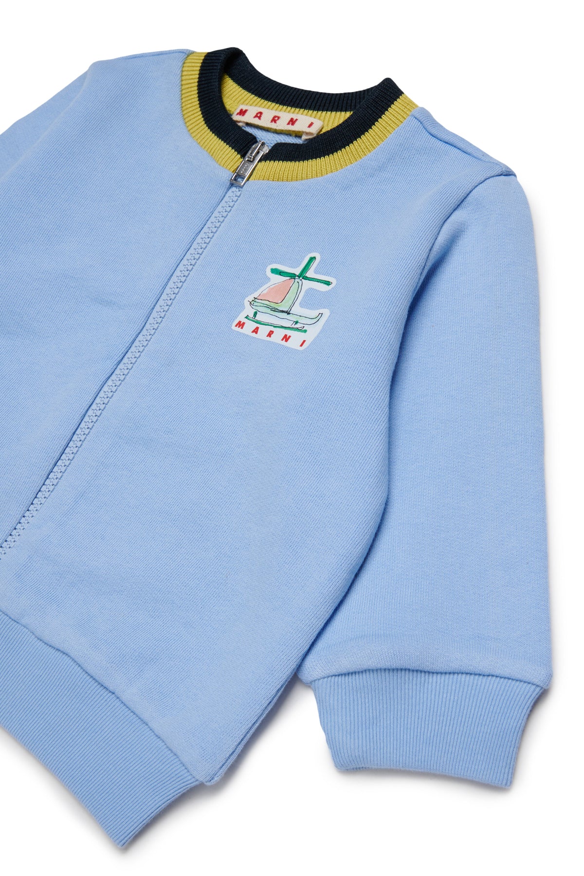 Zip-up sweatshirt with logo