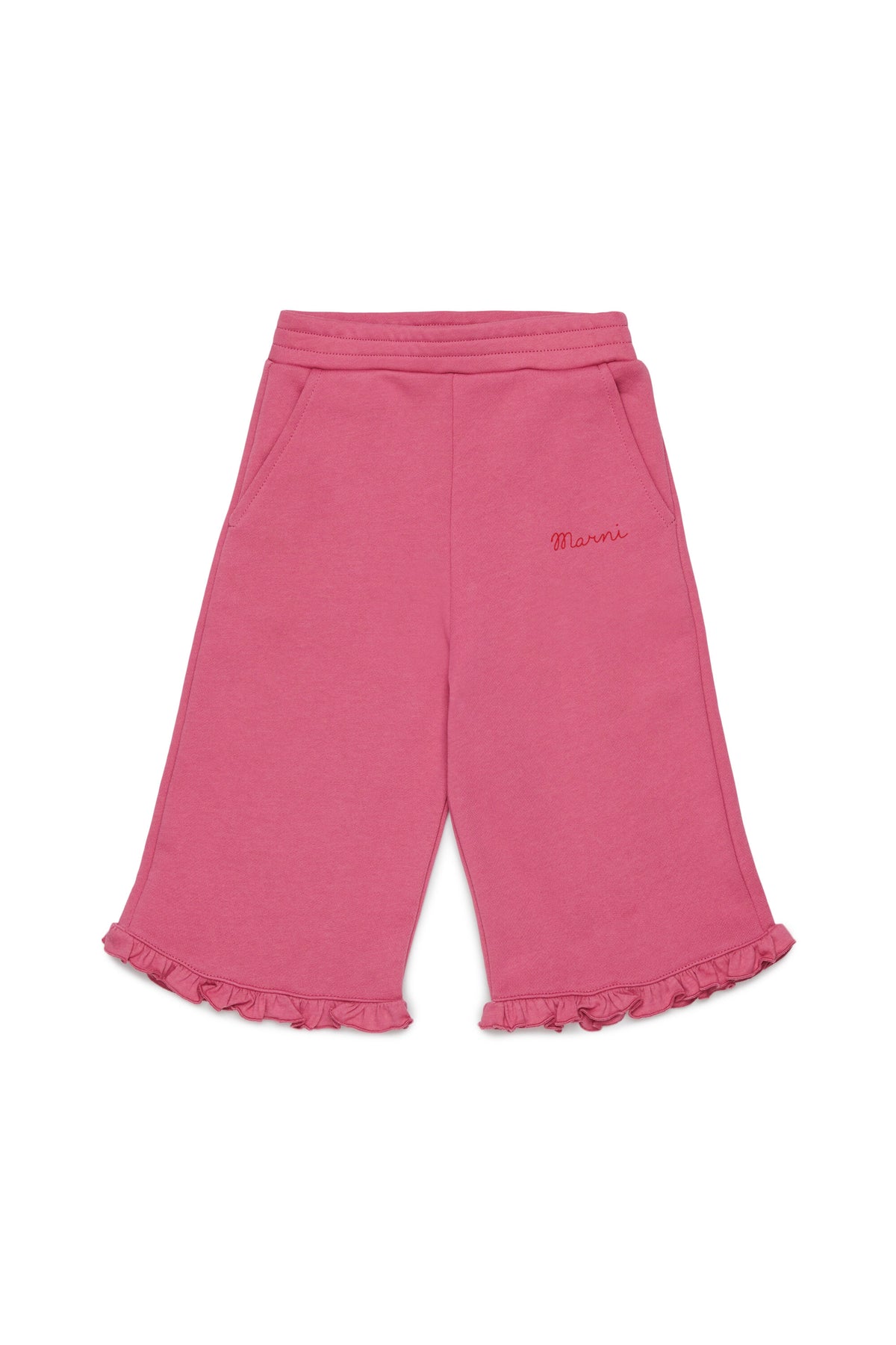 Sweatpants with ruffles
