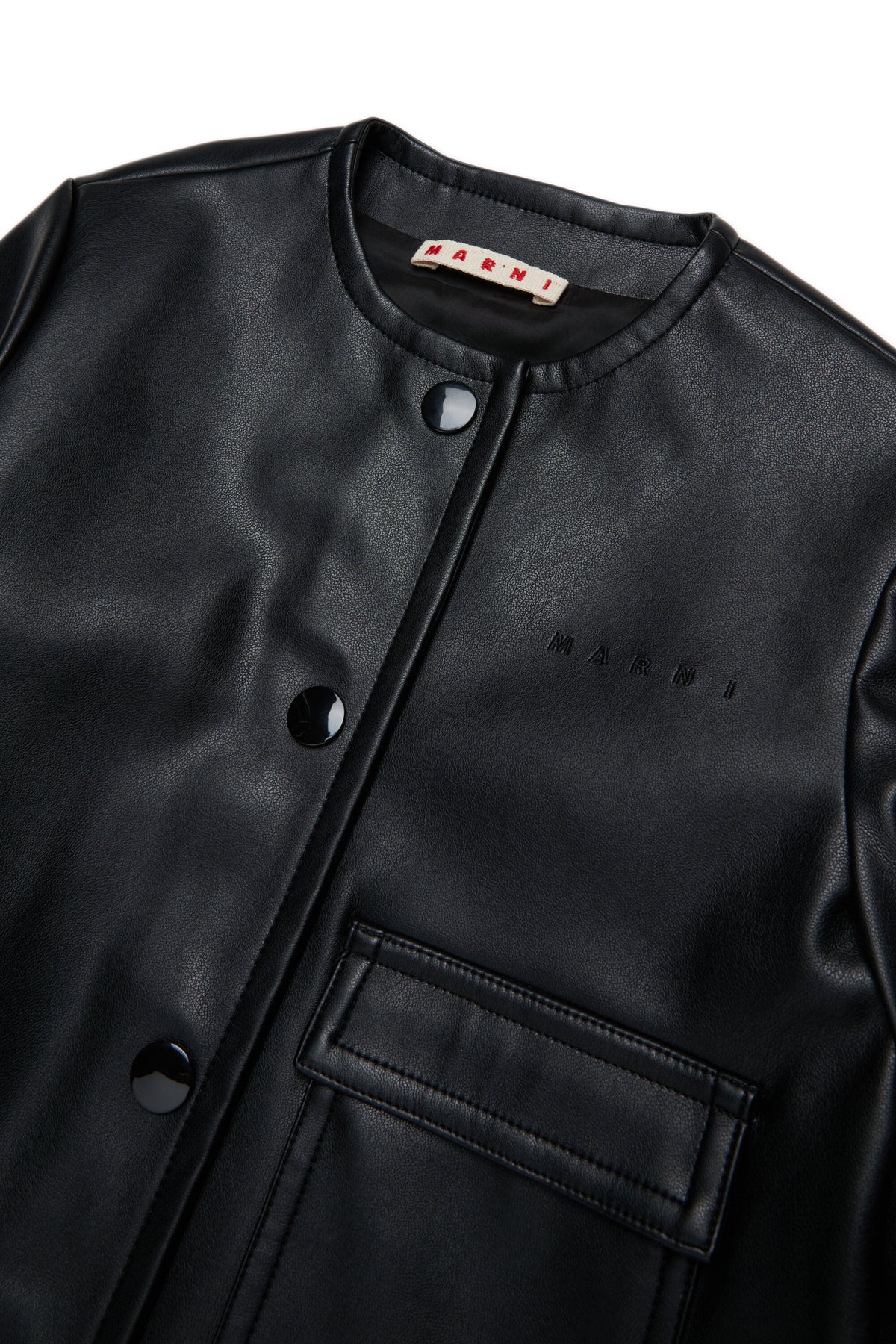 Crew-neck jacket with printed logo