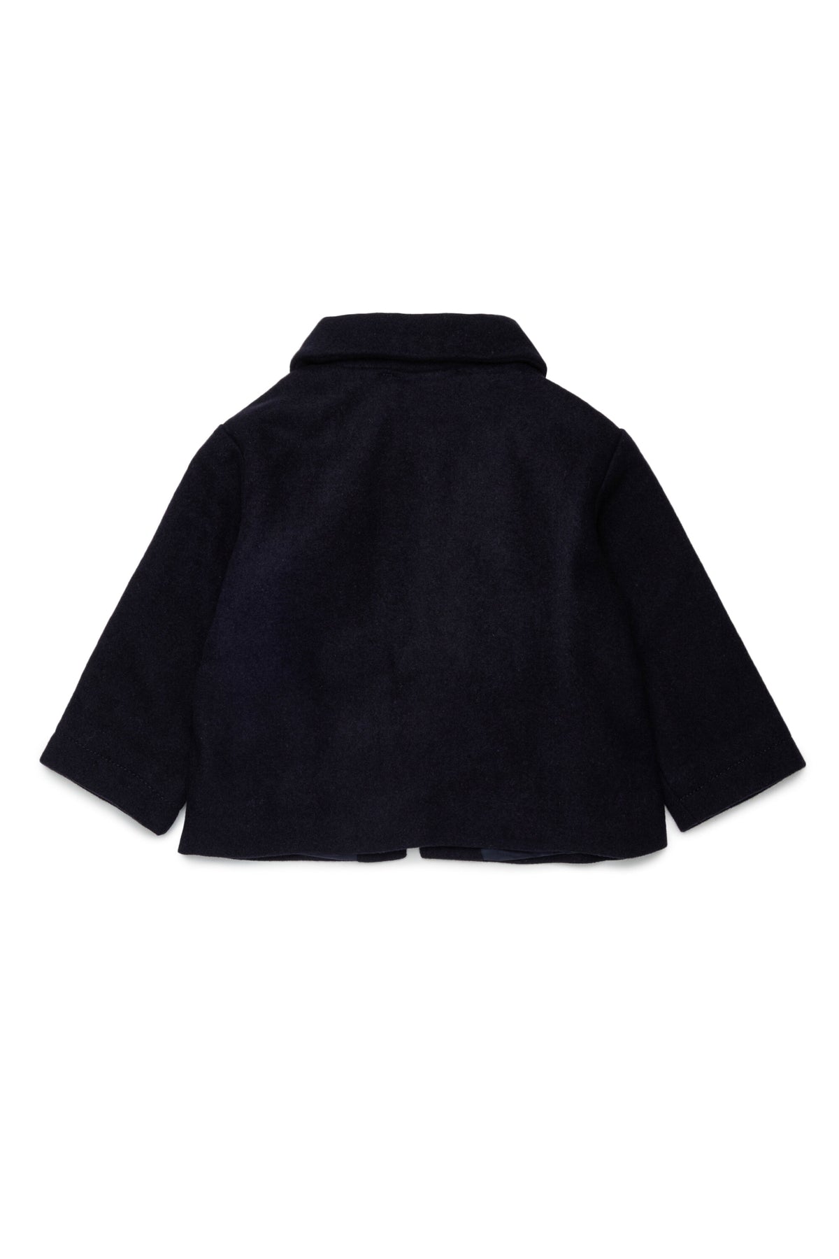 Wool-blend jacket with embroidered logo