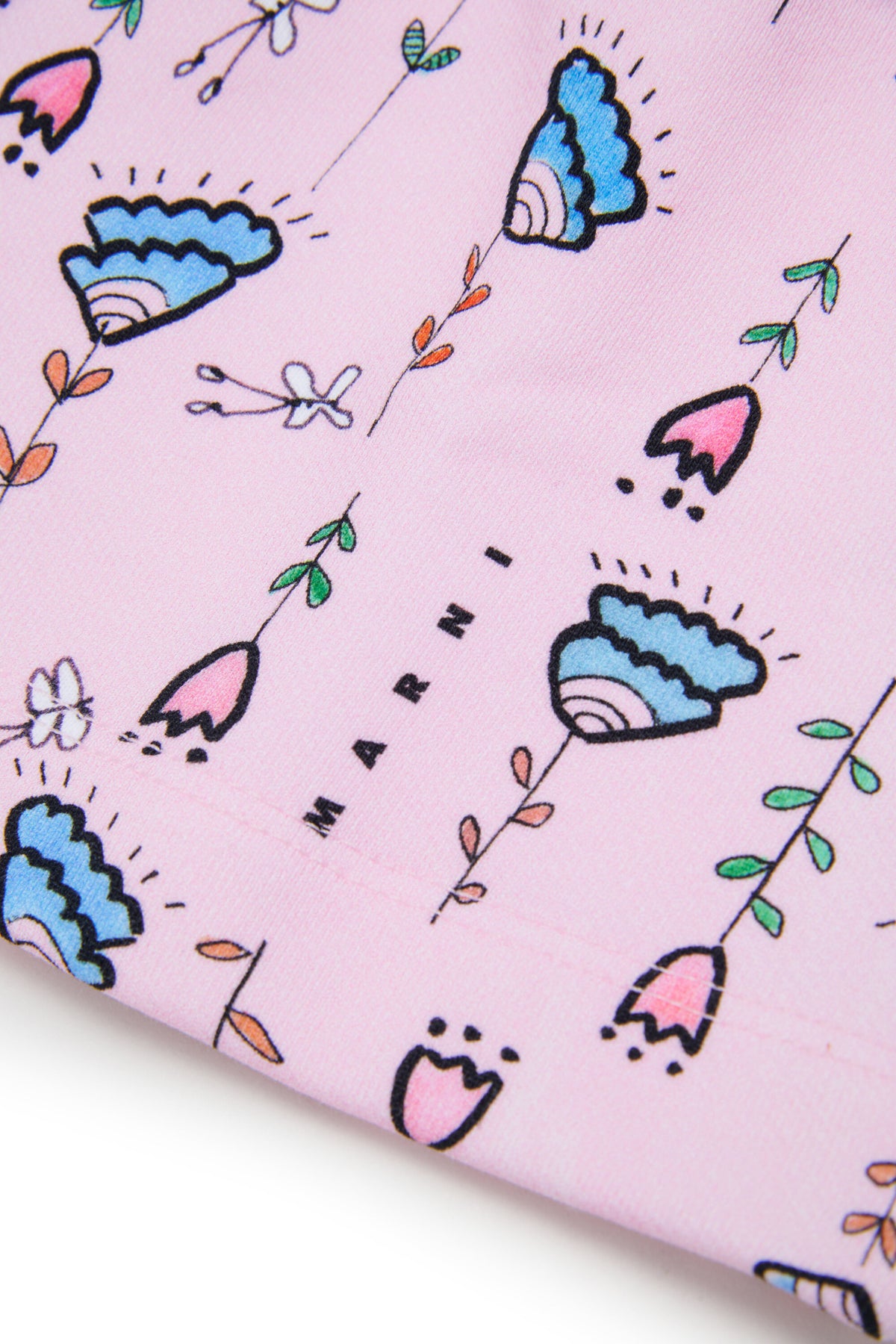 Patterned skirt with logo