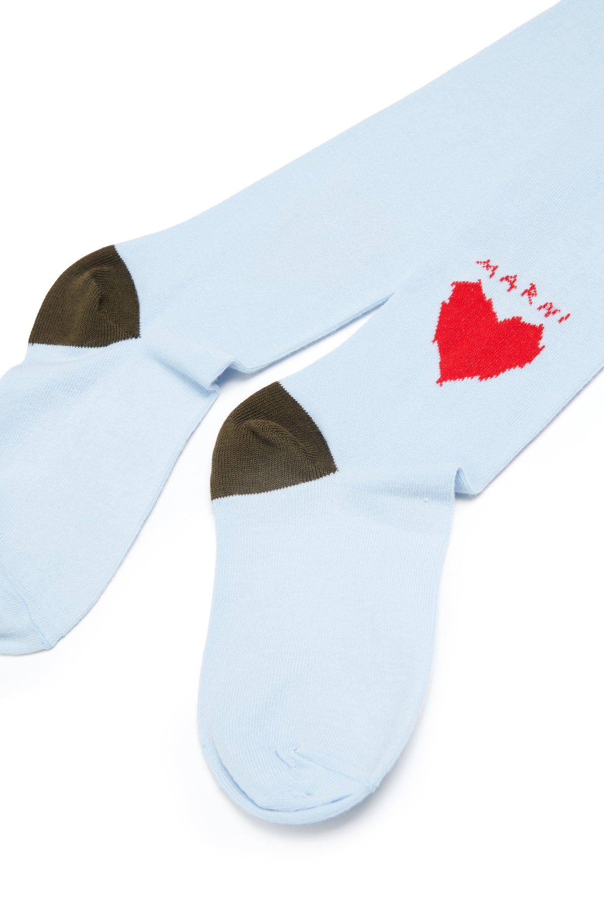 Tights with heart and logo