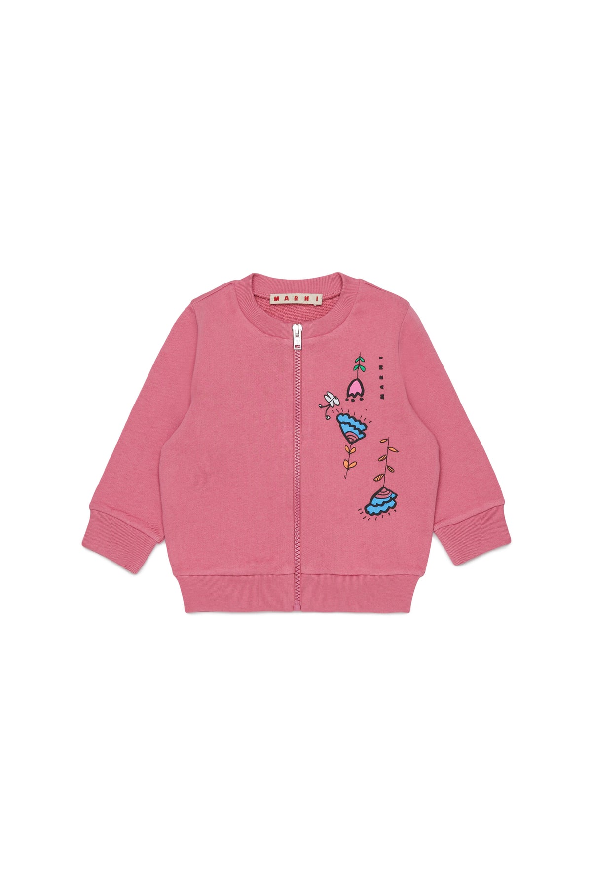 Zip-up sweatshirt with logo