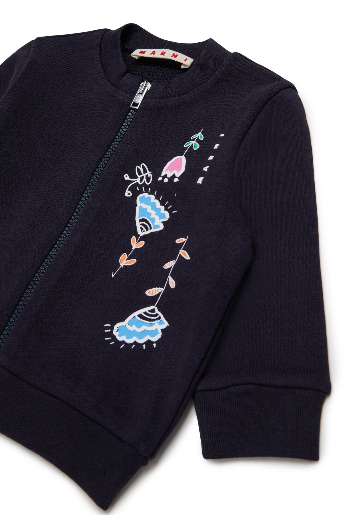 Zip-up sweatshirt with logo