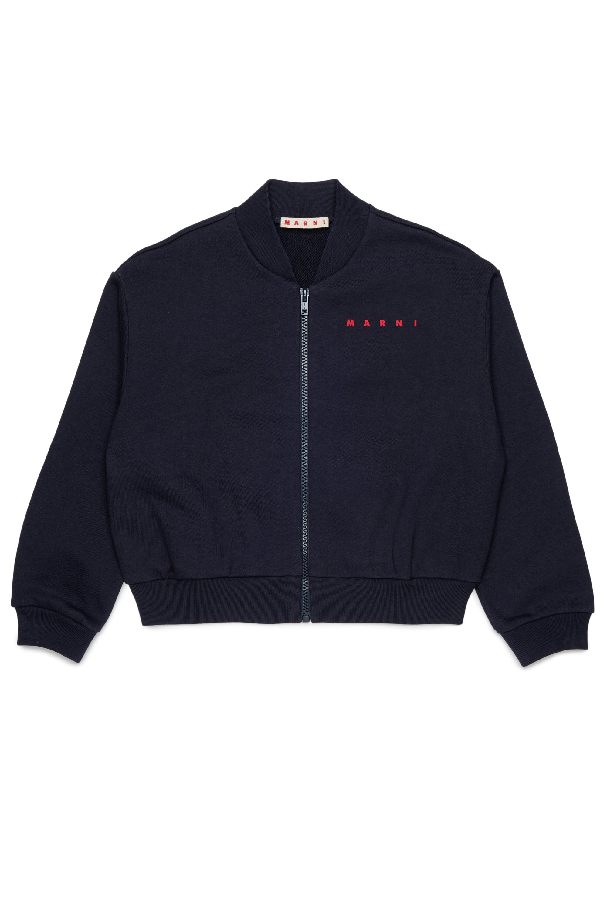 Zip-up sweatshirt with logo