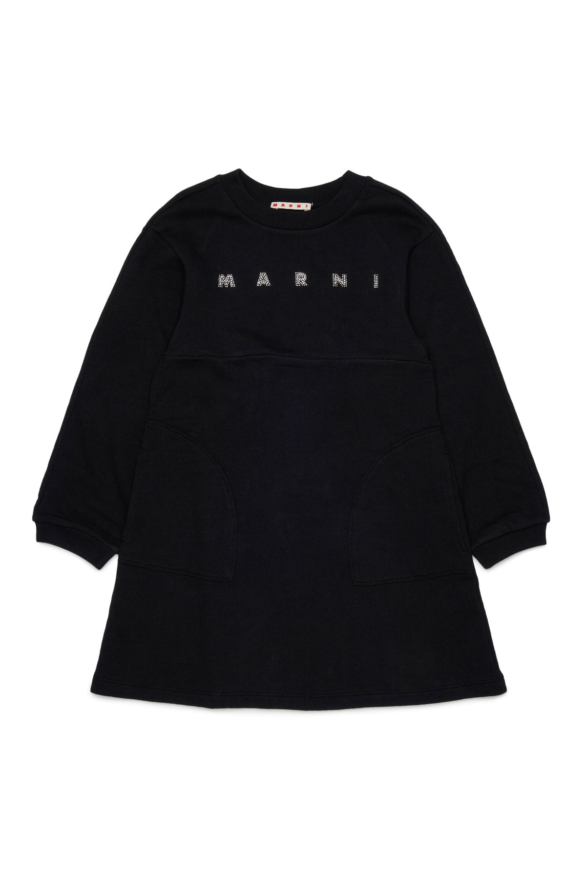 Fleece dress with logo