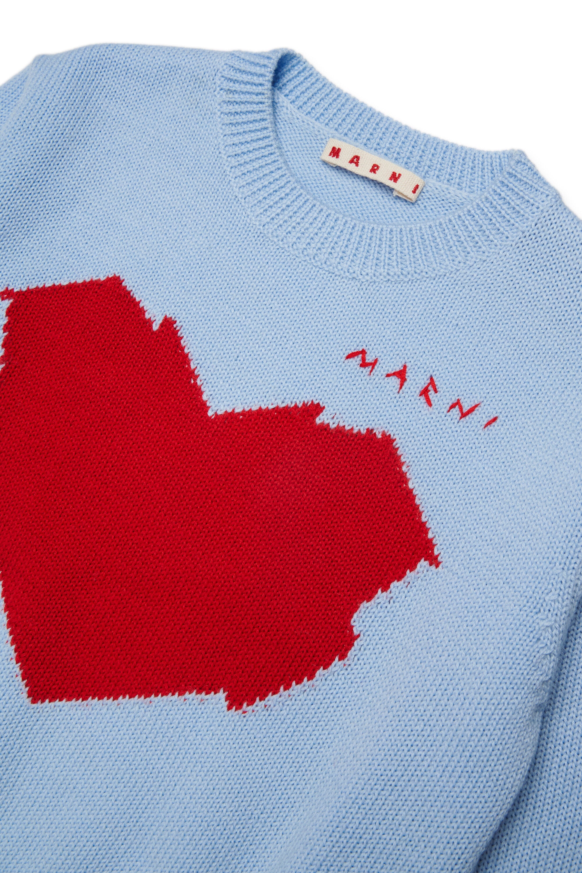 Crew-neck pullover with logo