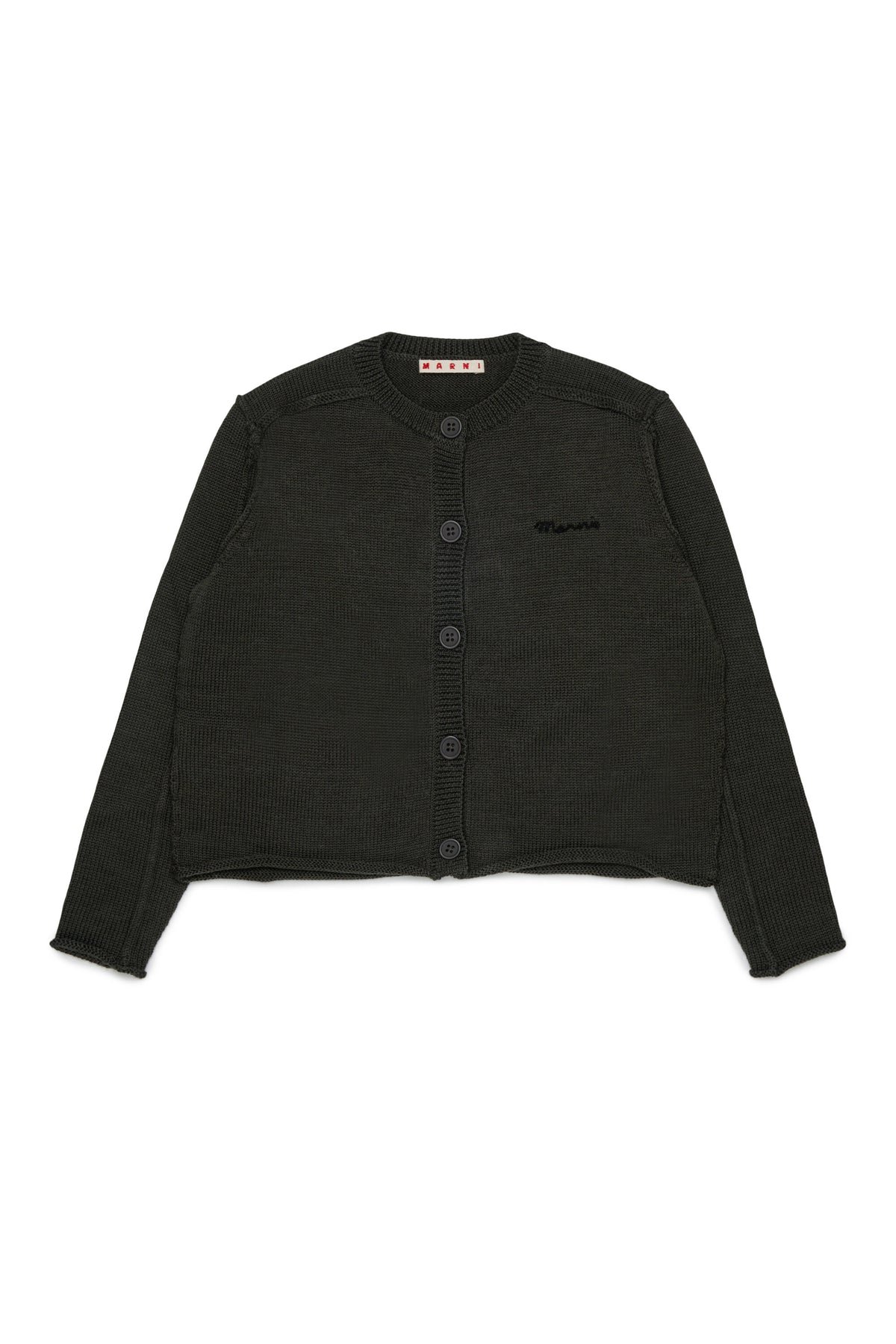 Knitted cardigan with logo