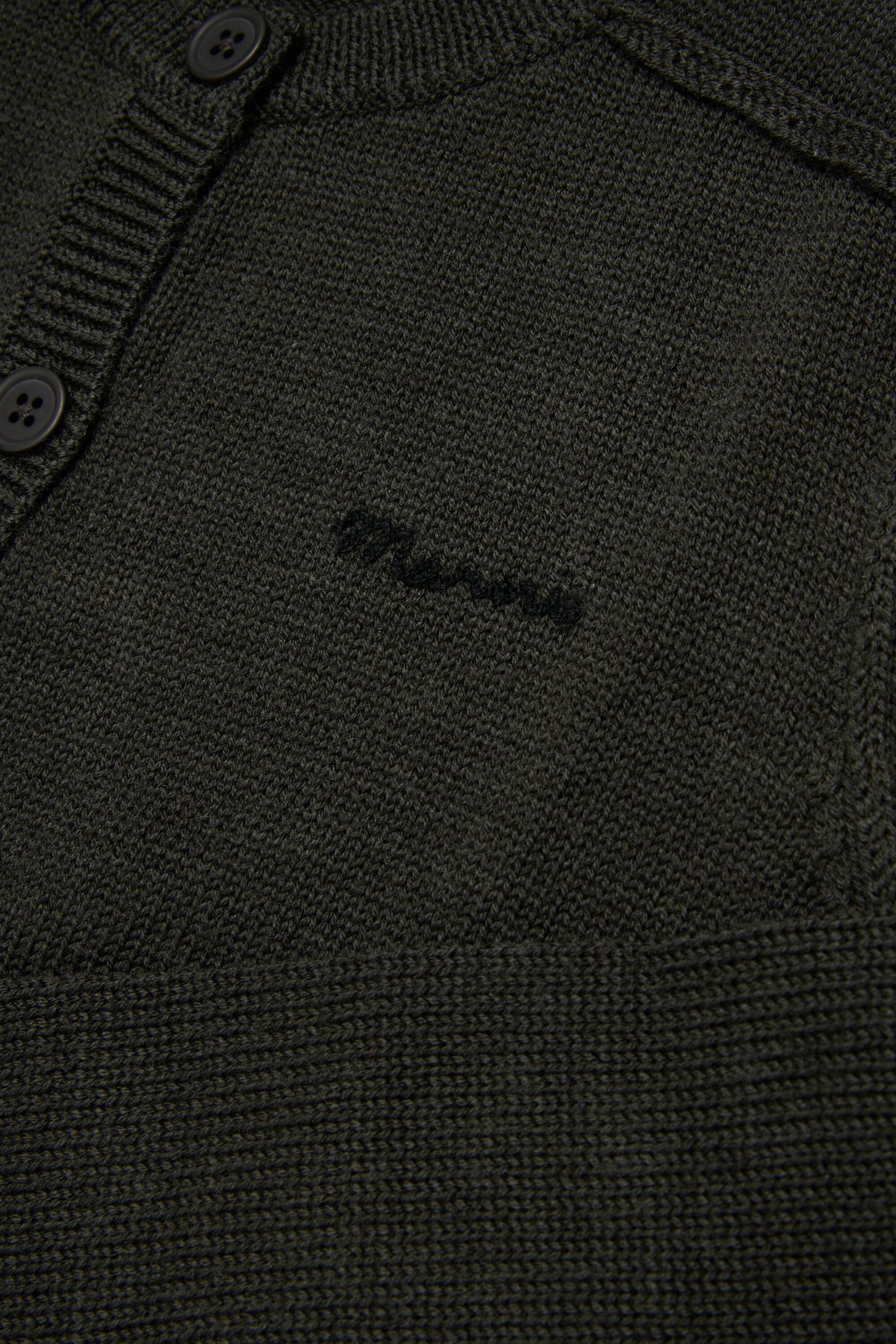 Knitted cardigan with logo