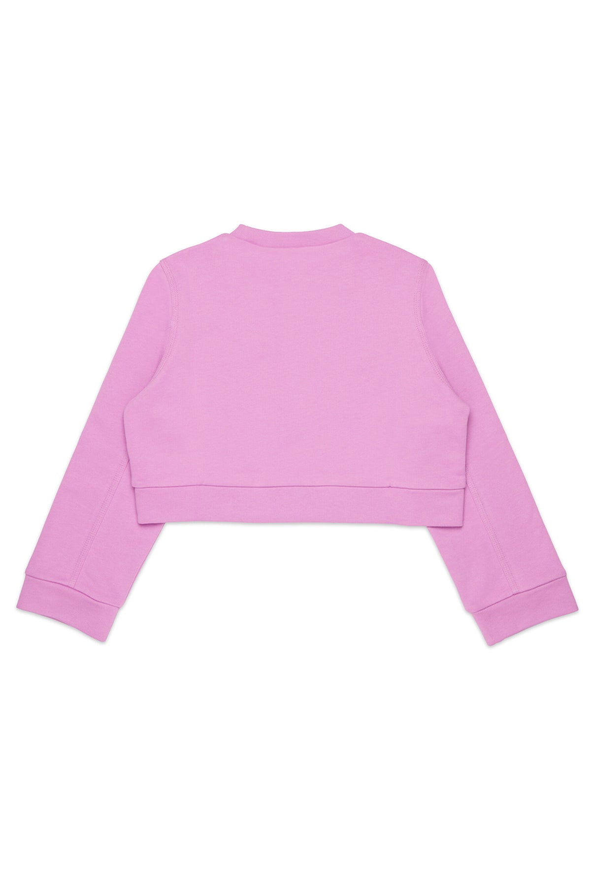 Crew-neck sweatshirt with raised logo