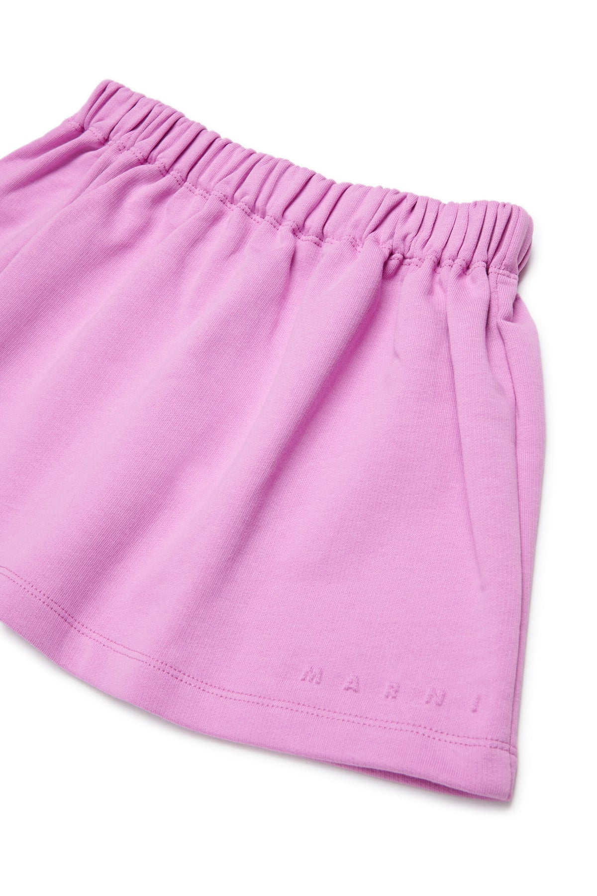 Fleece mini skirt with embossed logo