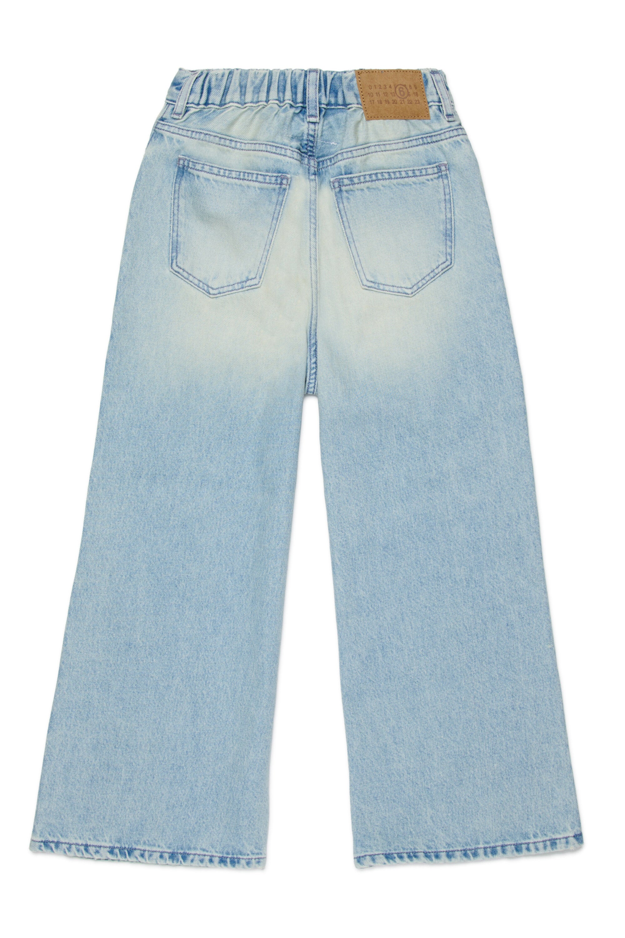 Light-wash flared jeans