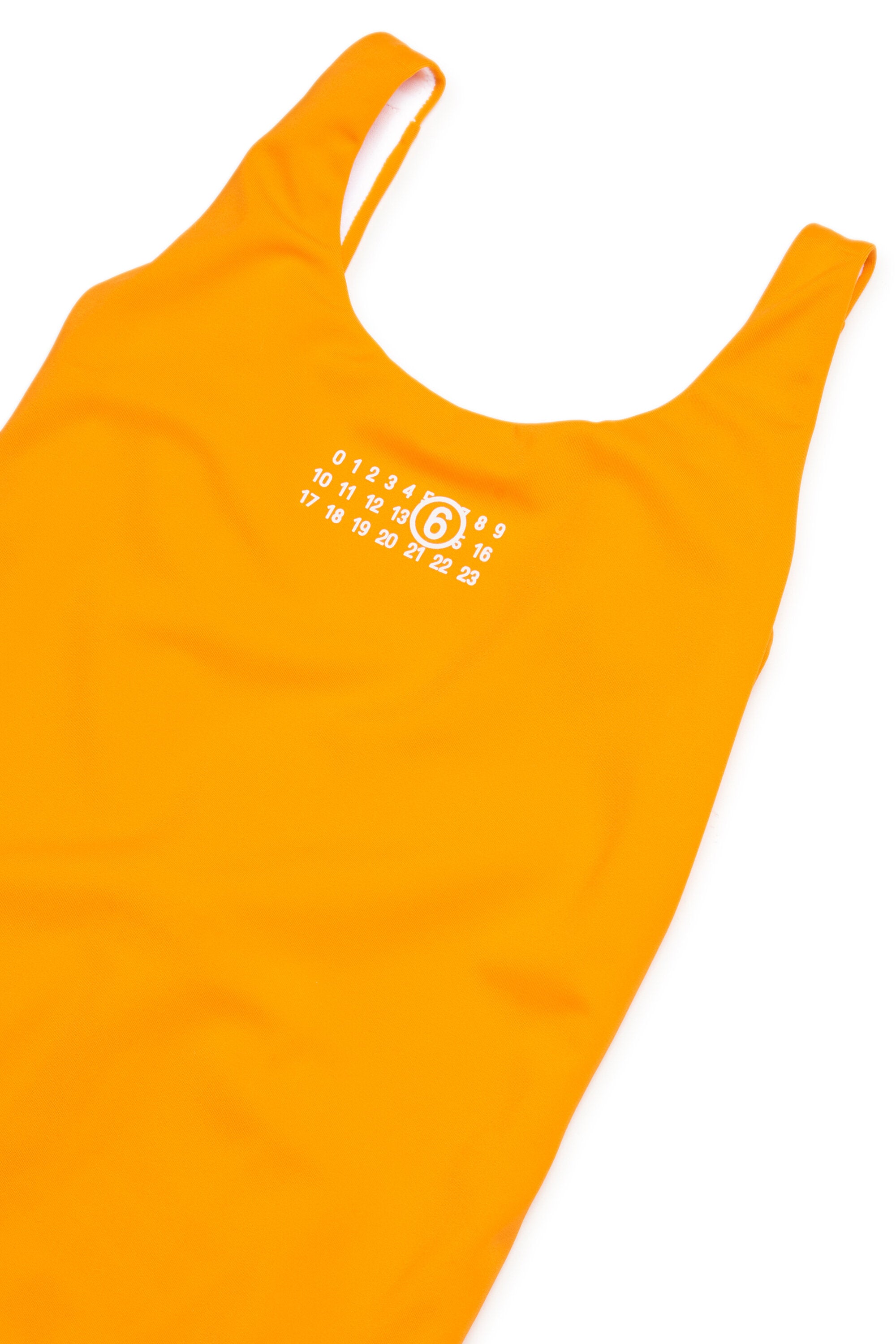 One-piece swimsuit with logo