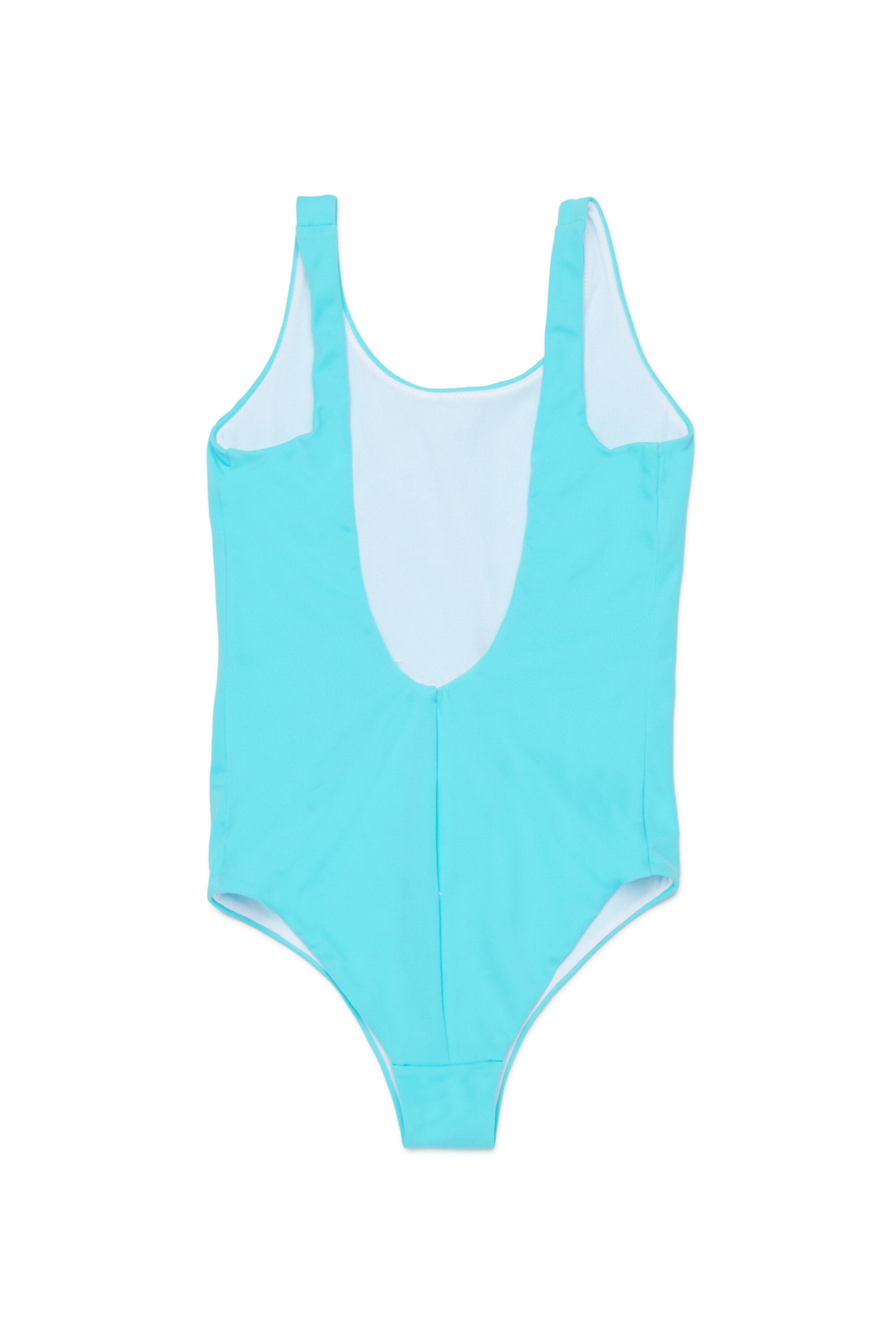 One-piece swimsuit with logo