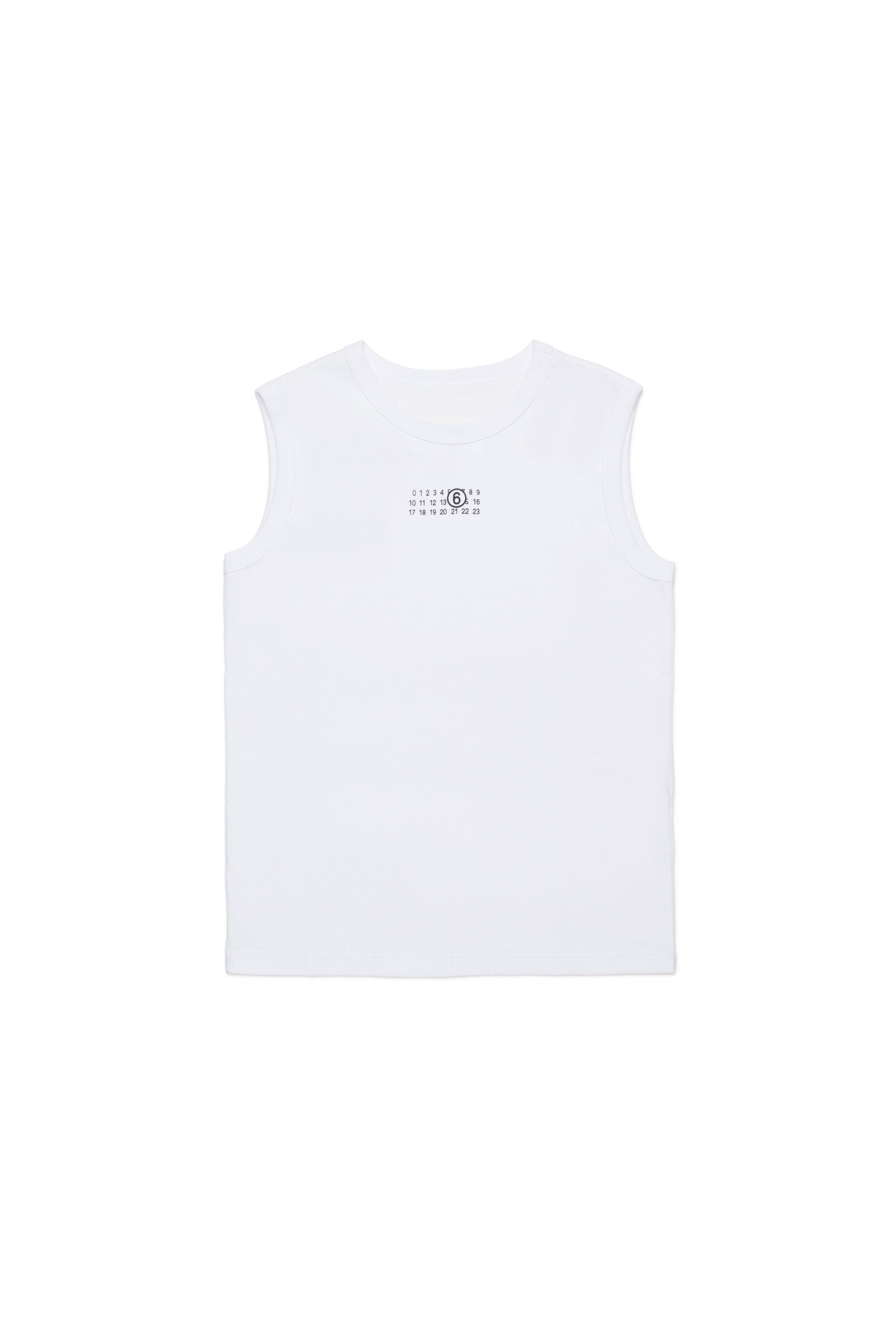 Sleeveless T-shirt branded with numeric logo