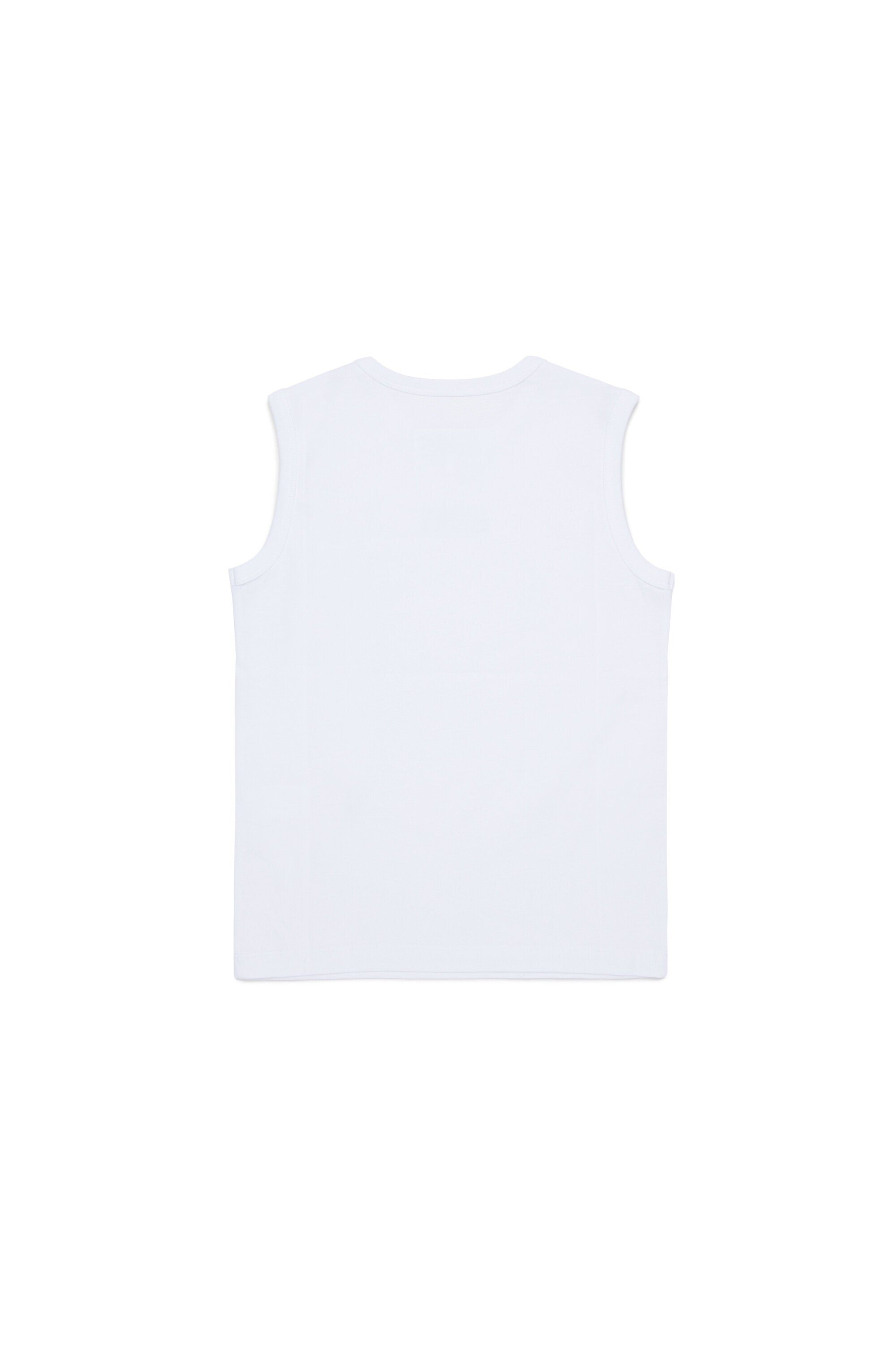 Sleeveless T-shirt with logo