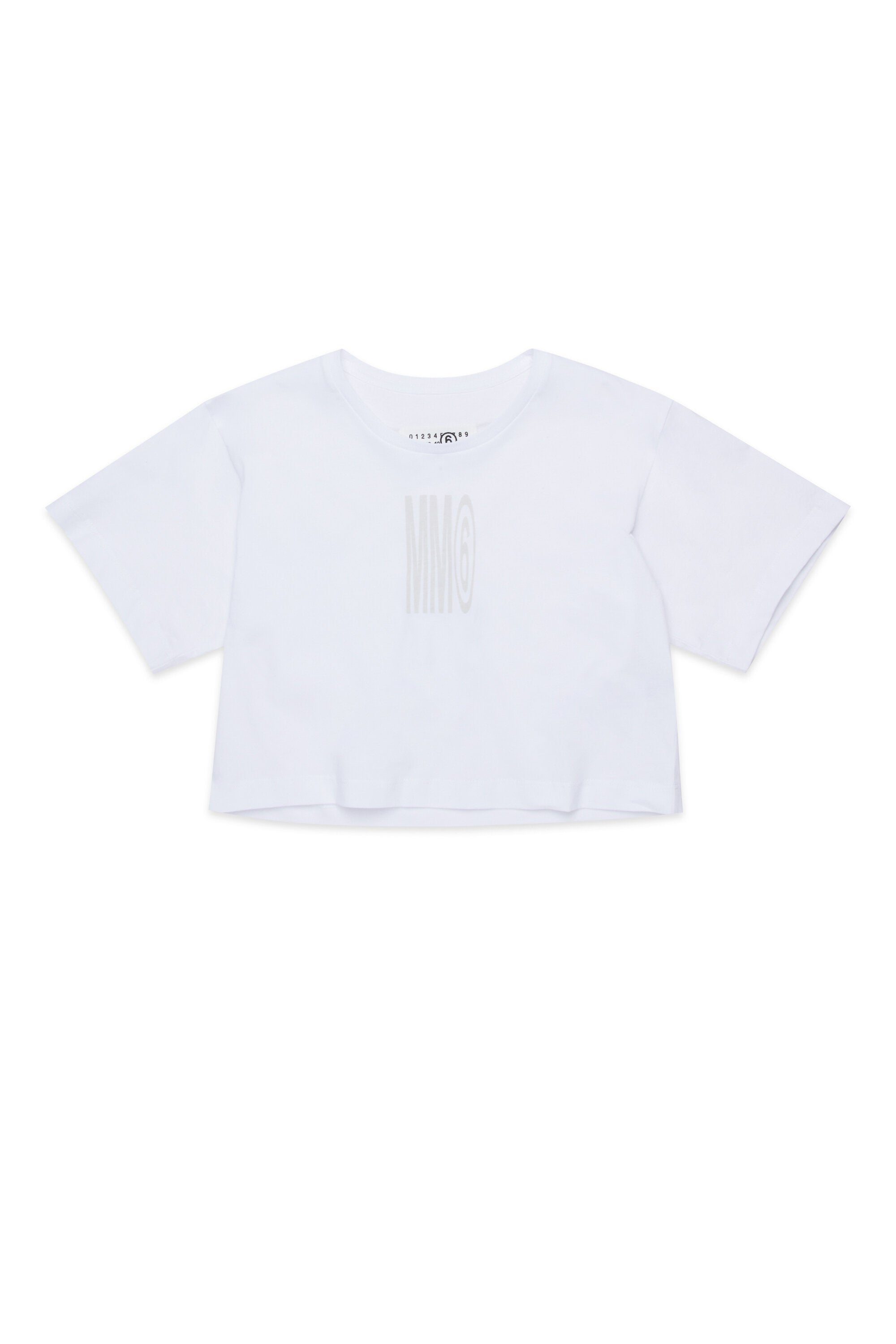 Cropped T-shirt with institutional logo