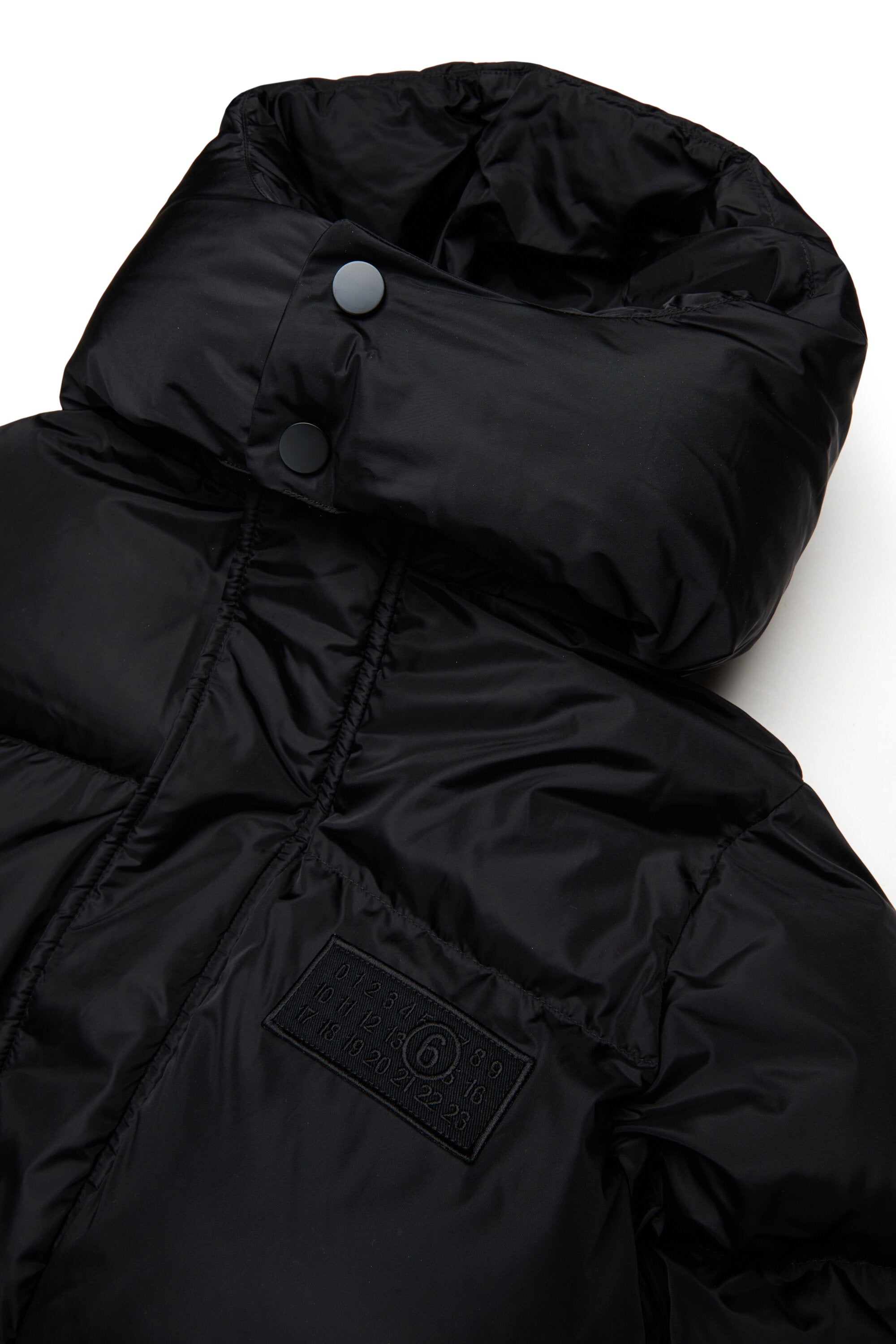 Long padded jacket with pockets