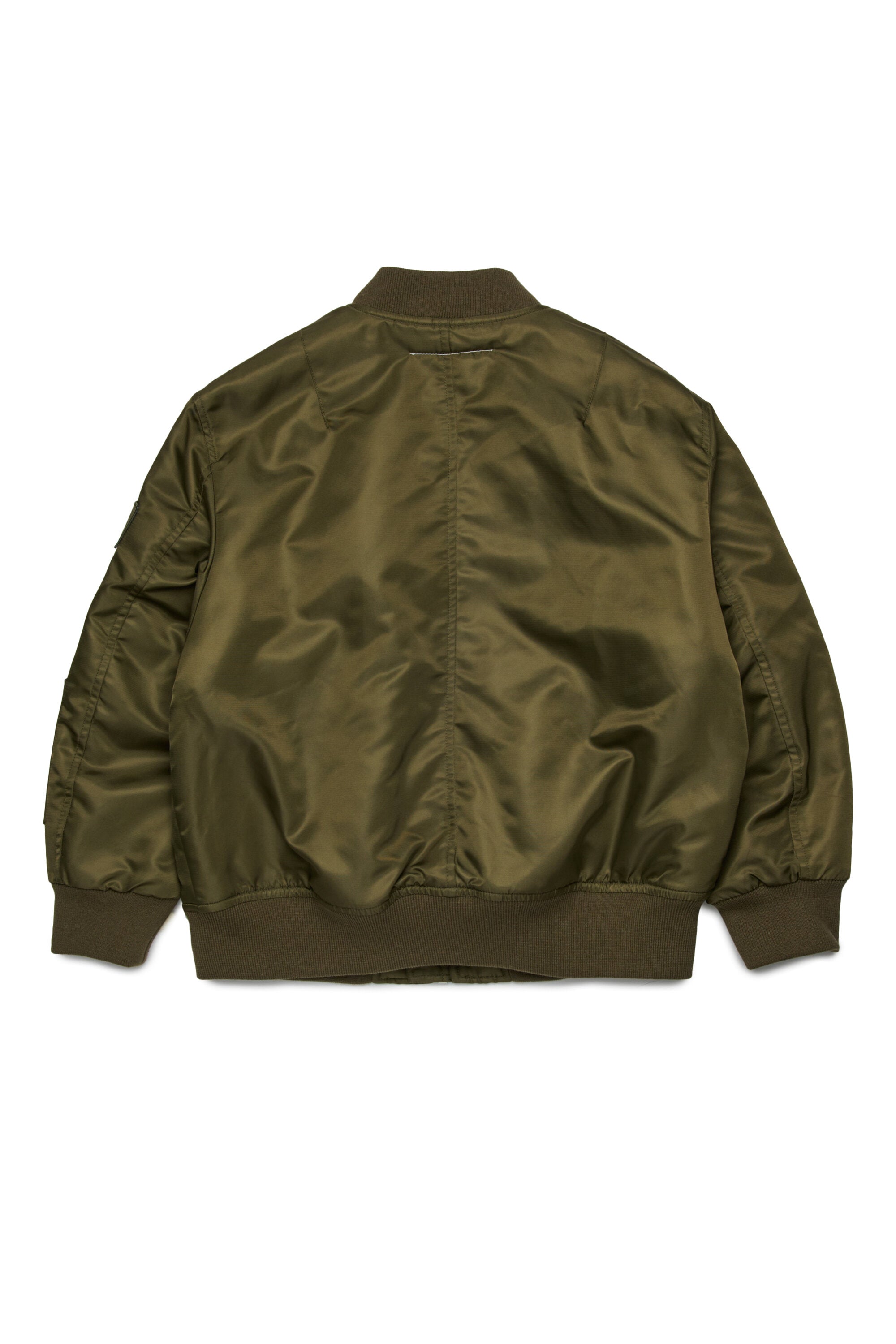 Padded twill bomber jacket