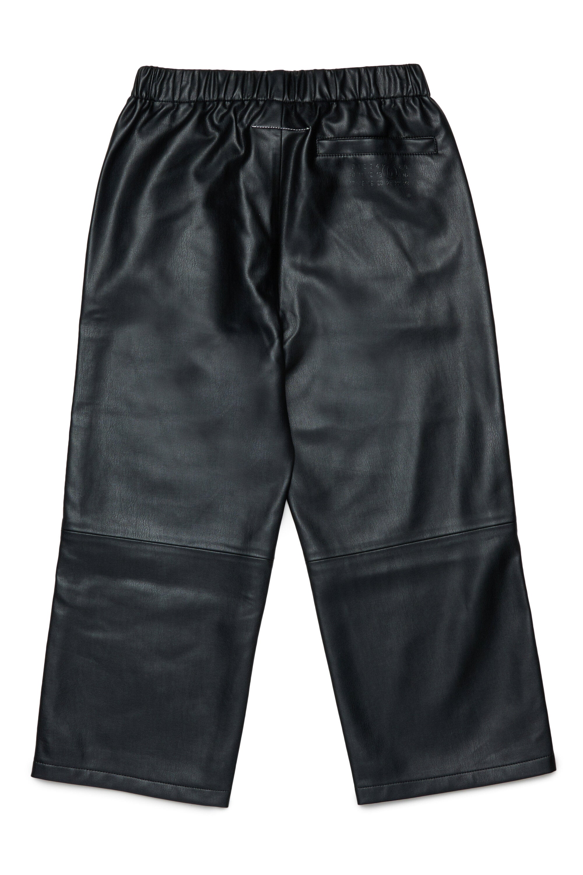 Pants made of coated fabric with zip