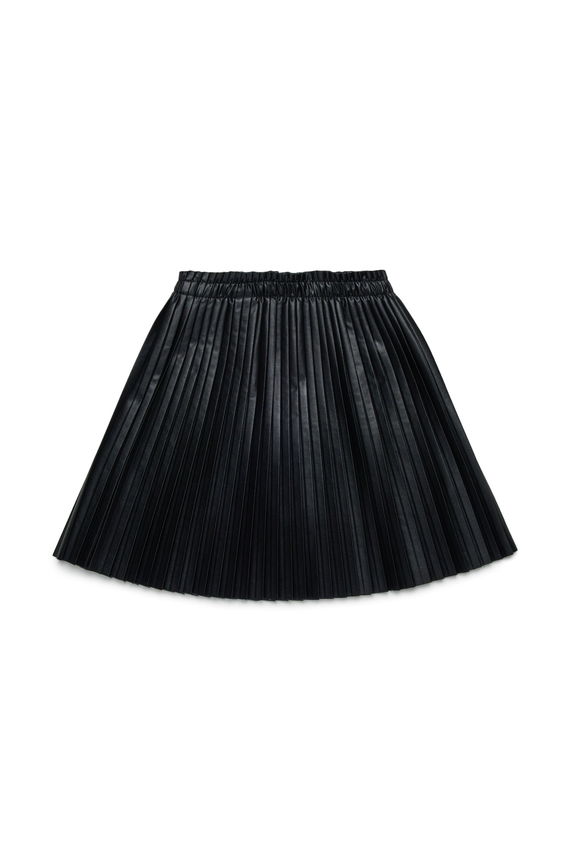 Short skirt in coated fabric